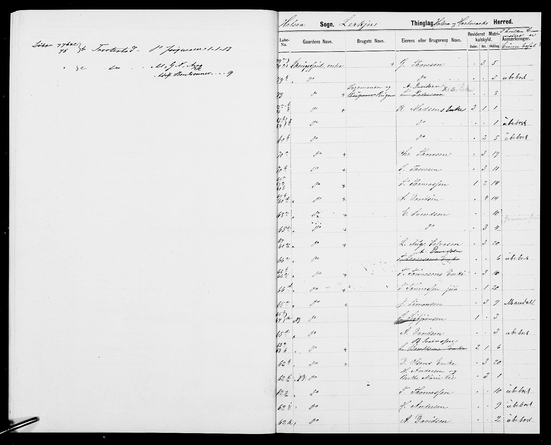 SAK, 1875 census for 1019L Mandal/Halse og Harkmark, 1875, p. 27