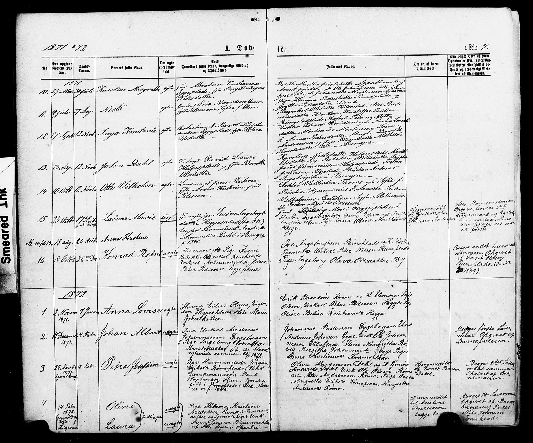 Ministerialprotokoller, klokkerbøker og fødselsregistre - Nord-Trøndelag, SAT/A-1458/740/L0380: Parish register (copy) no. 740C01, 1868-1902, p. 7