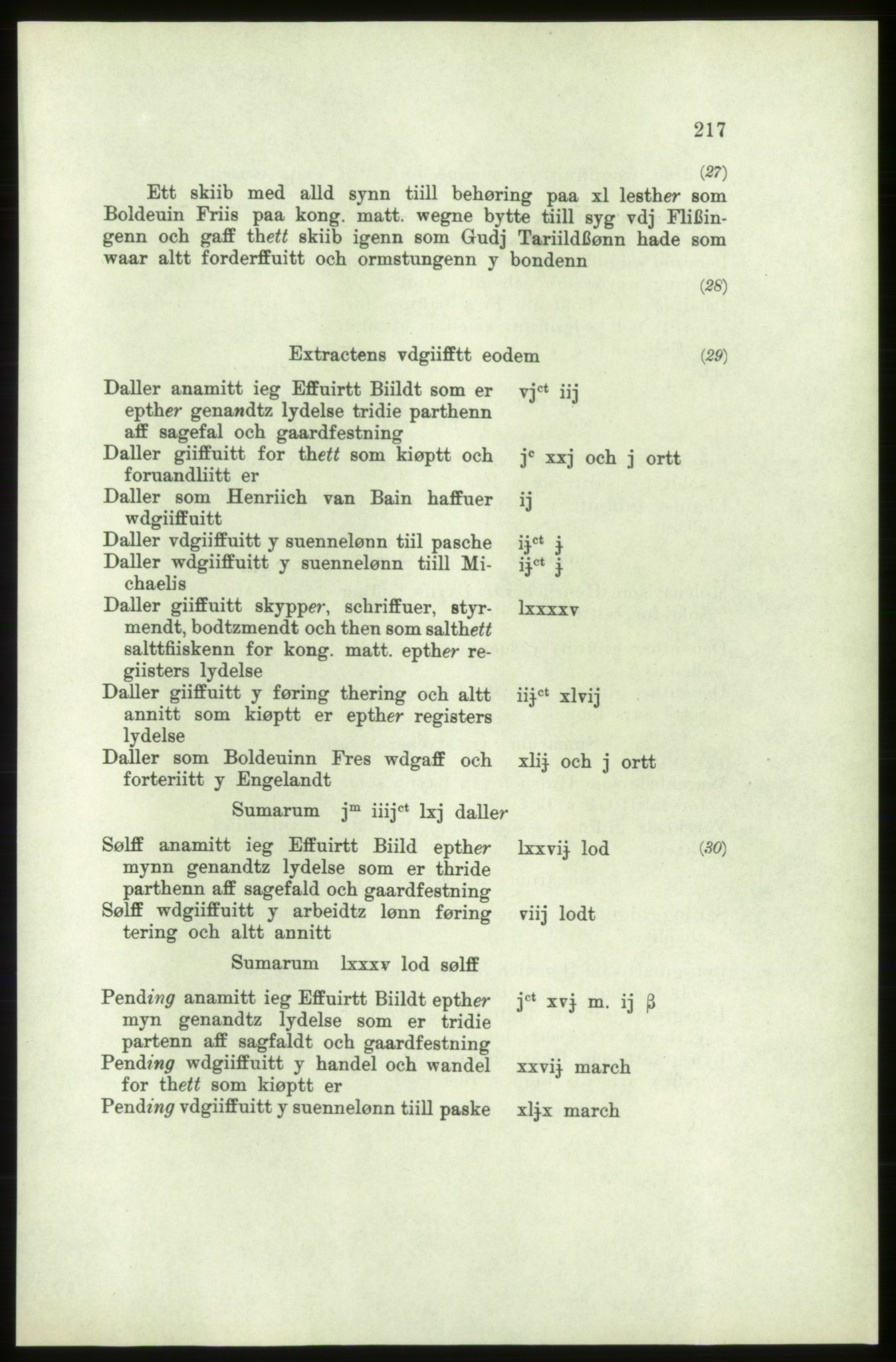 Publikasjoner utgitt av Arkivverket, PUBL/PUBL-001/C/0006: Bind 6: Rekneskapsbøker for Trondheims len 1548-1549 og 1557-1559, 1548-1559, p. 217