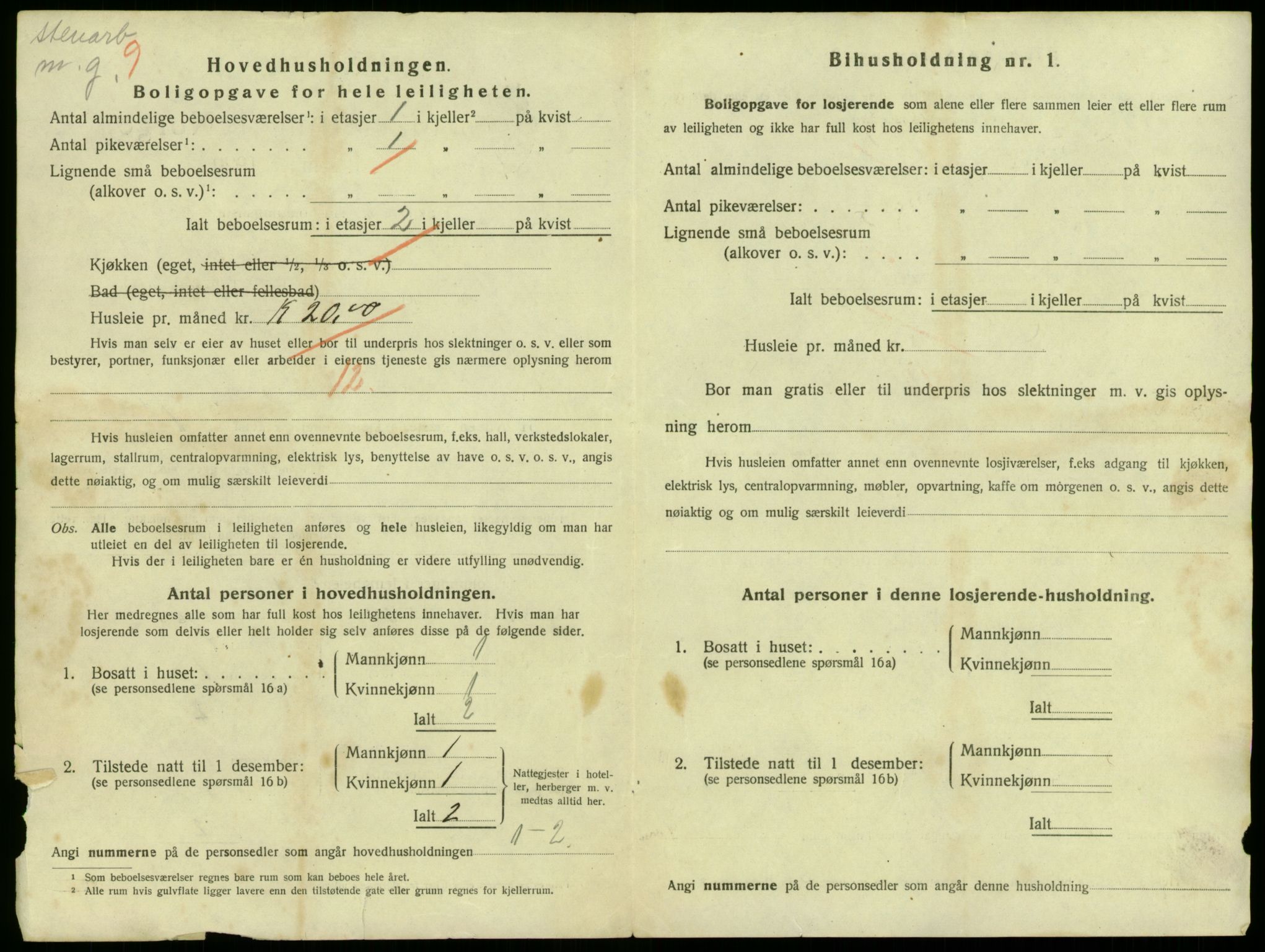 SAB, 1920 census for Bergen, 1920, p. 54278