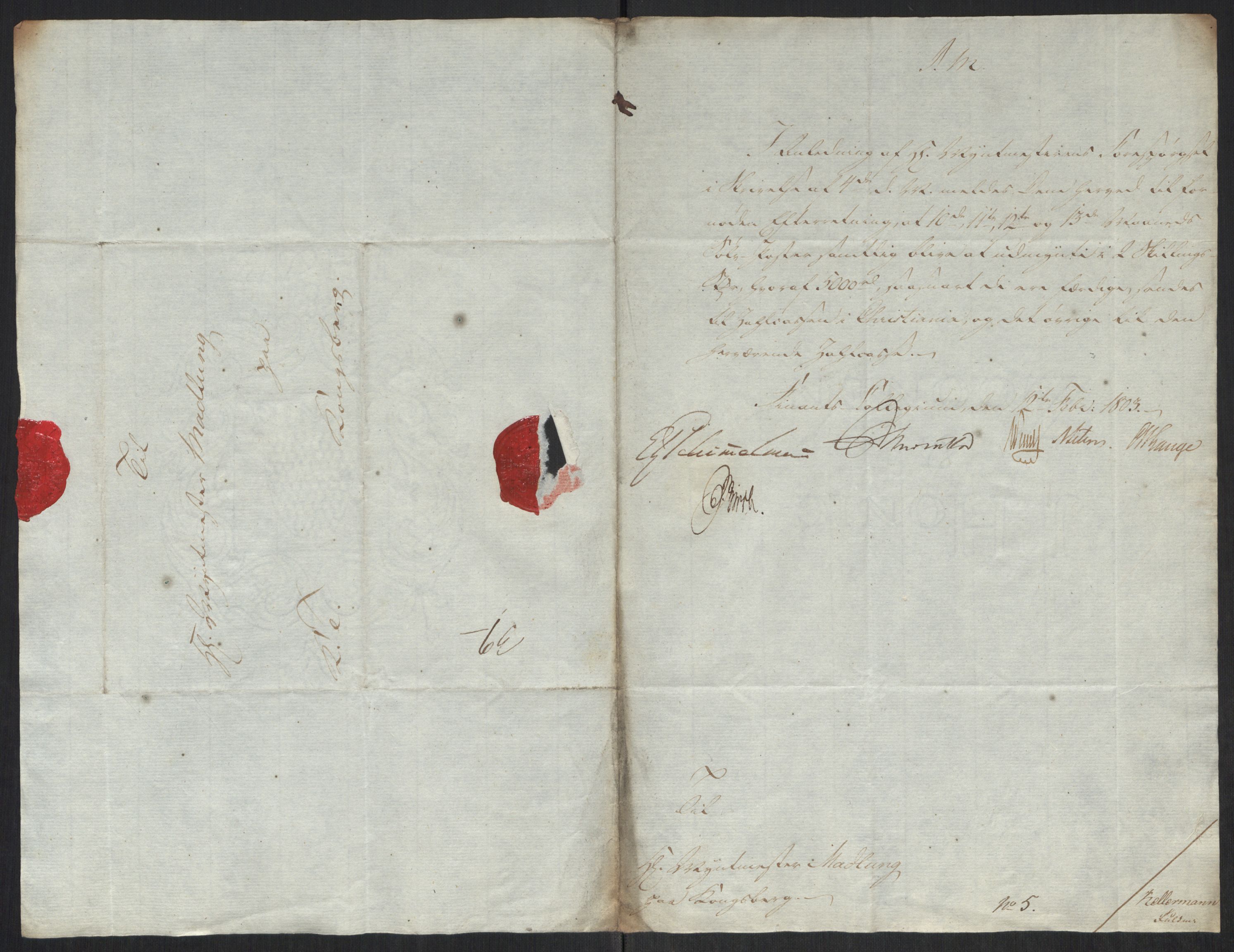 Rentekammeret inntil 1814, Realistisk ordnet avdeling, RA/EA-4070/Oa/L0008: [Y6]: Embetsbrev til myntmesteren på Kongsberg (1797-1806 og 1808-1813), 1797-1813, p. 159