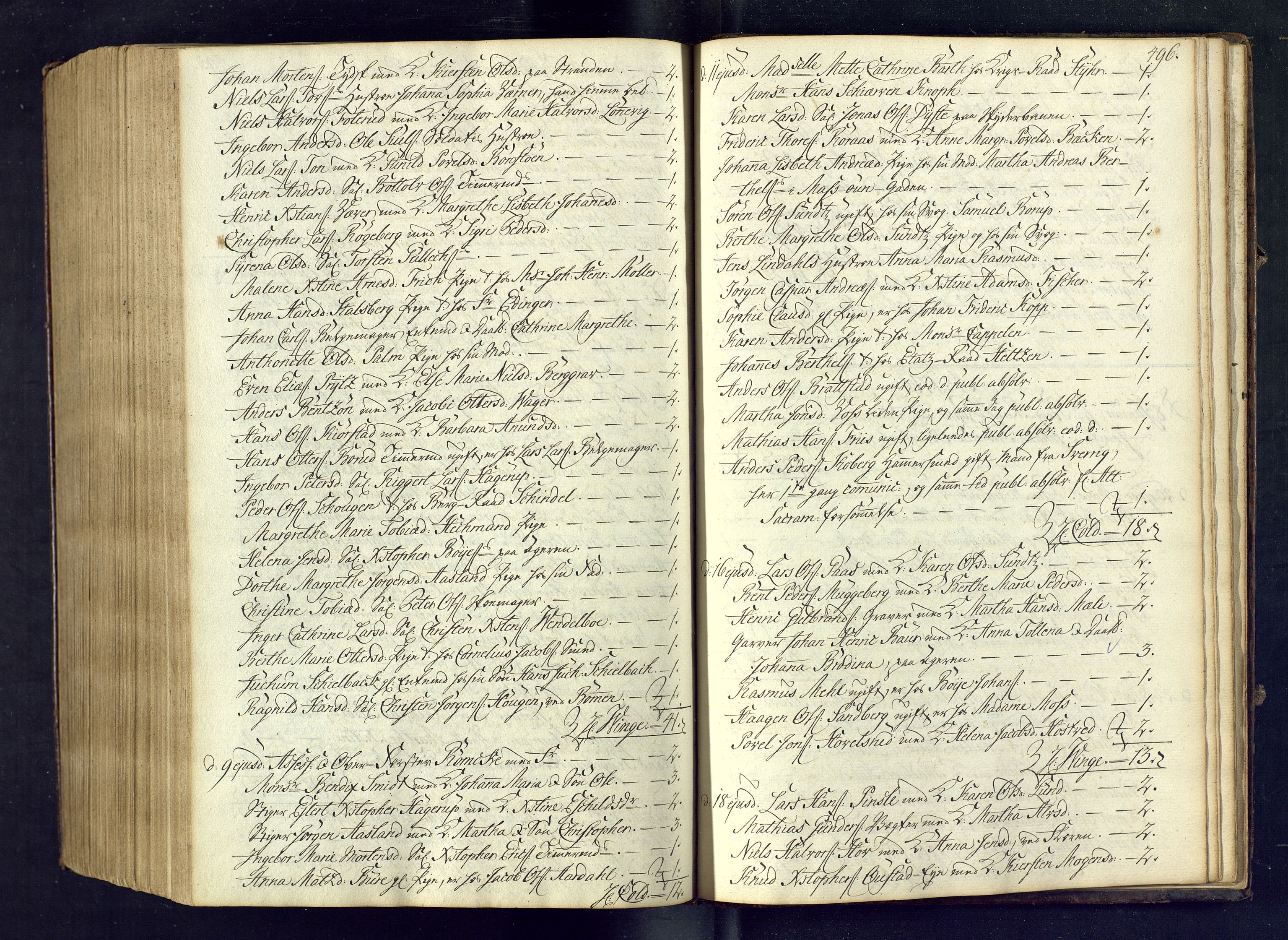 Kongsberg kirkebøker, SAKO/A-22/M/Ma/L0005: Communicants register no. 5, 1755-1761, p. 496