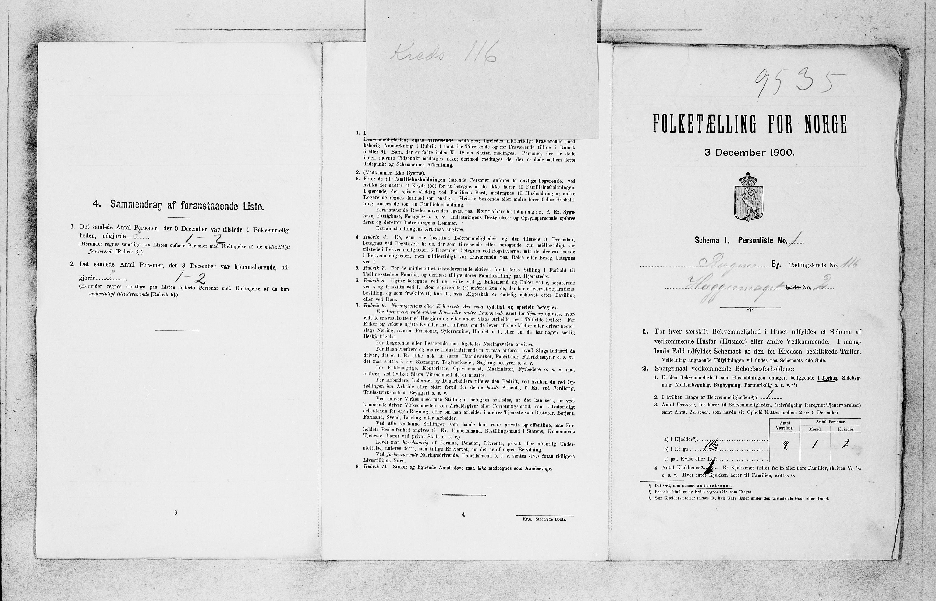 SAB, 1900 census for Bergen, 1900, p. 24206