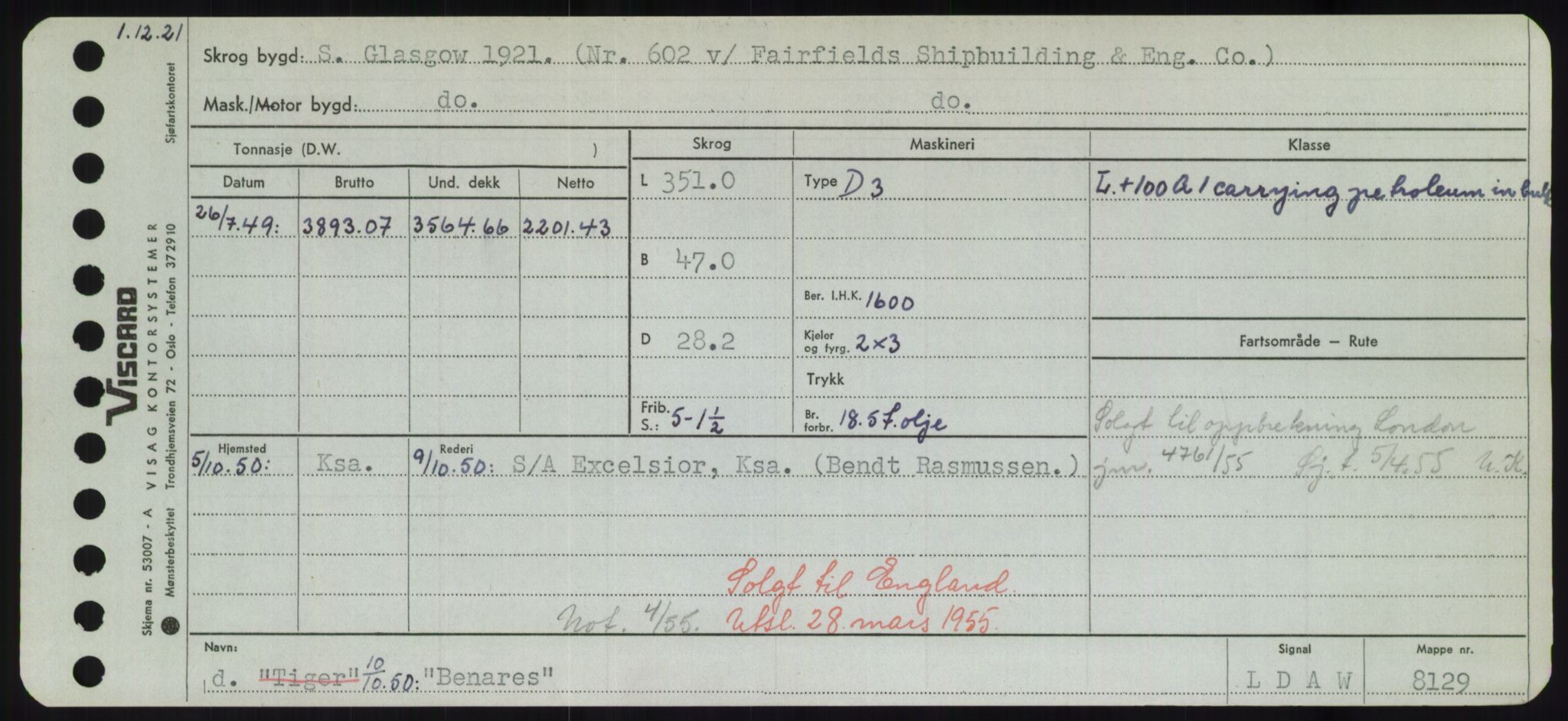 Sjøfartsdirektoratet med forløpere, Skipsmålingen, AV/RA-S-1627/H/Hd/L0003: Fartøy, B-Bev, p. 597