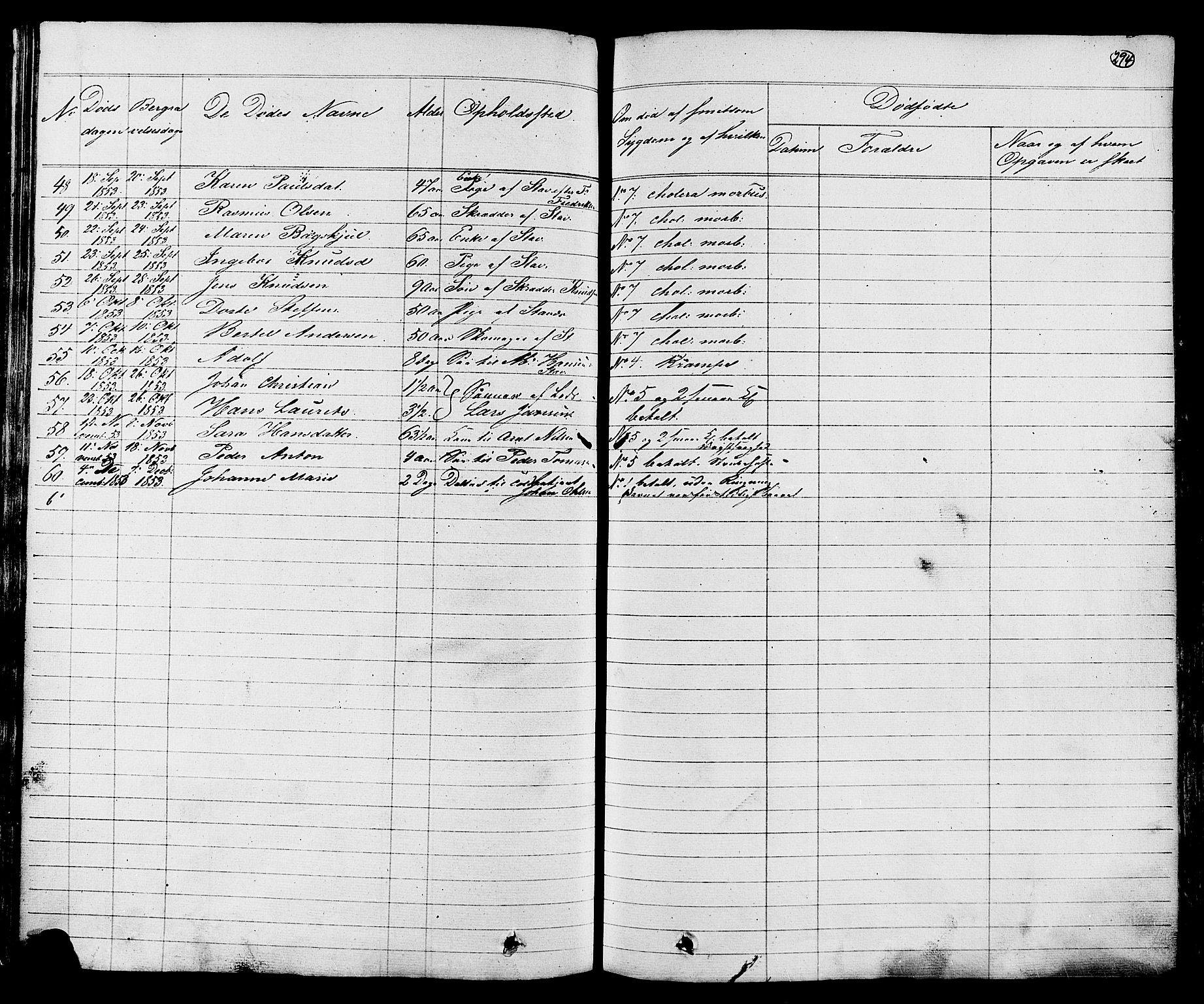 Stavern kirkebøker, AV/SAKO-A-318/G/Ga/L0002: Parish register (copy) no. 2, 1839-1909, p. 294