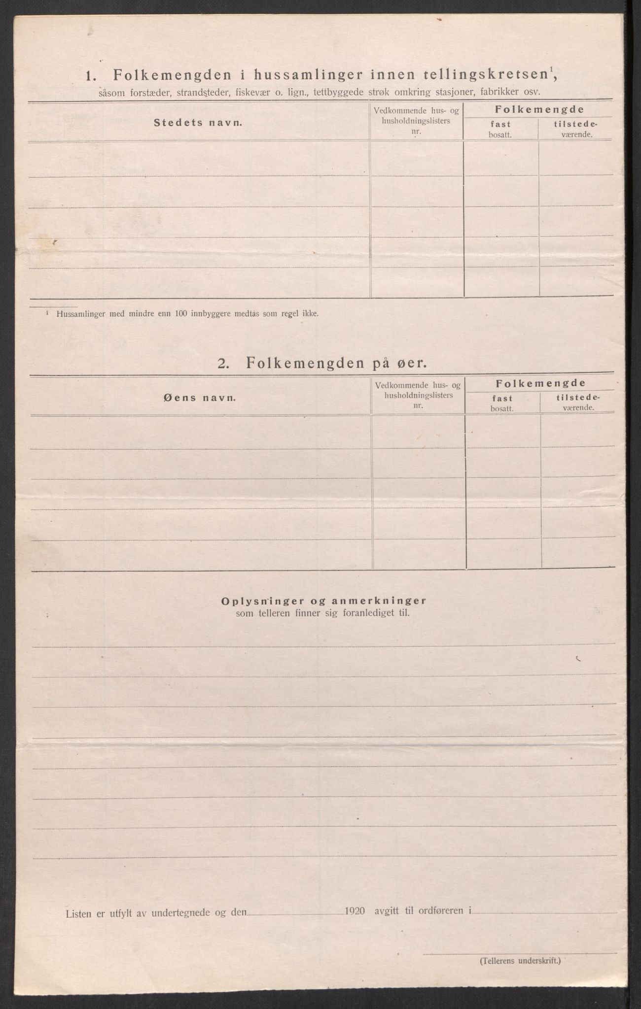 SAK, 1920 census for Vegusdal, 1920, p. 16