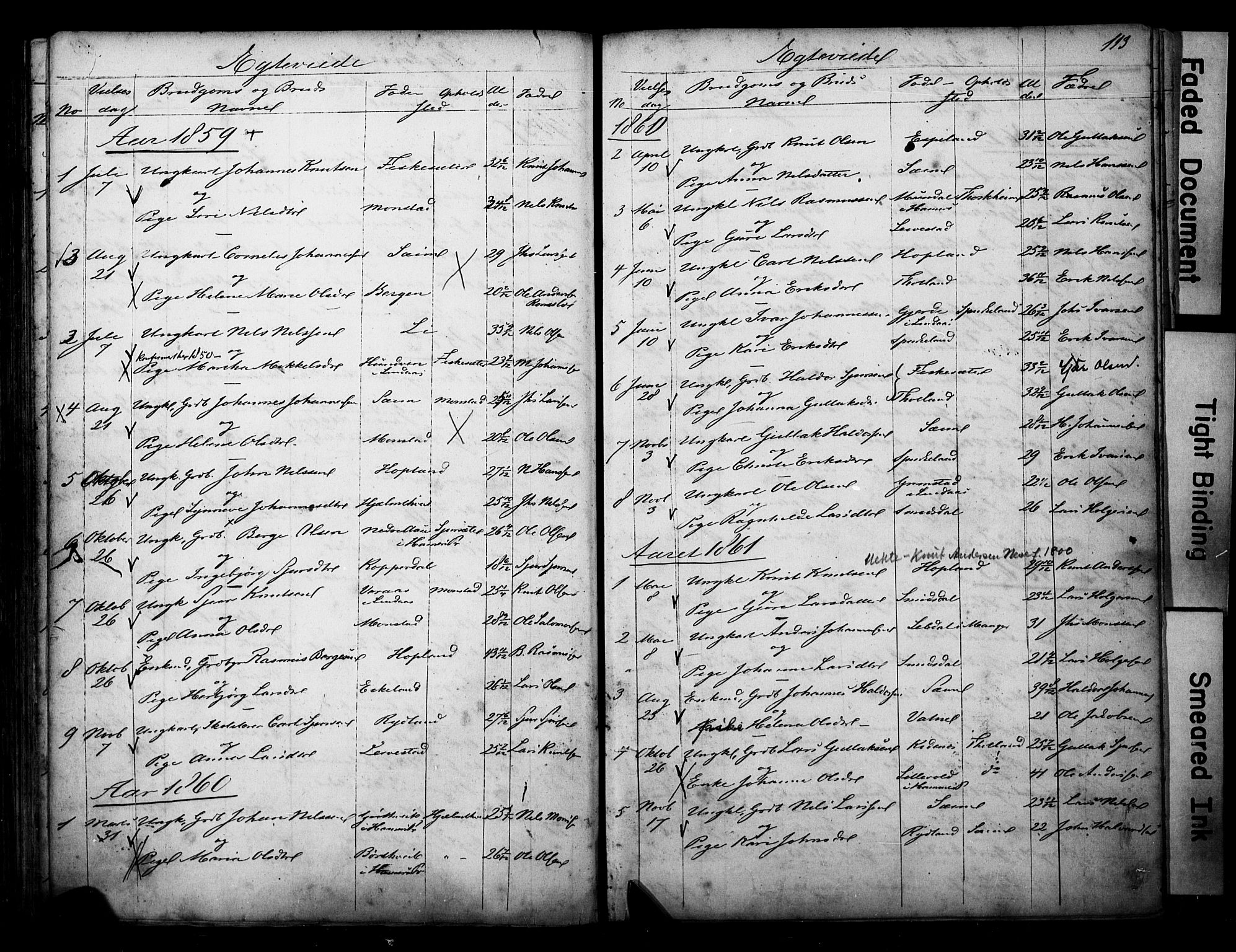 Alversund Sokneprestembete, SAB/A-73901/H/Ha/Hab: Parish register (copy) no. D 1, 1800-1870, p. 113