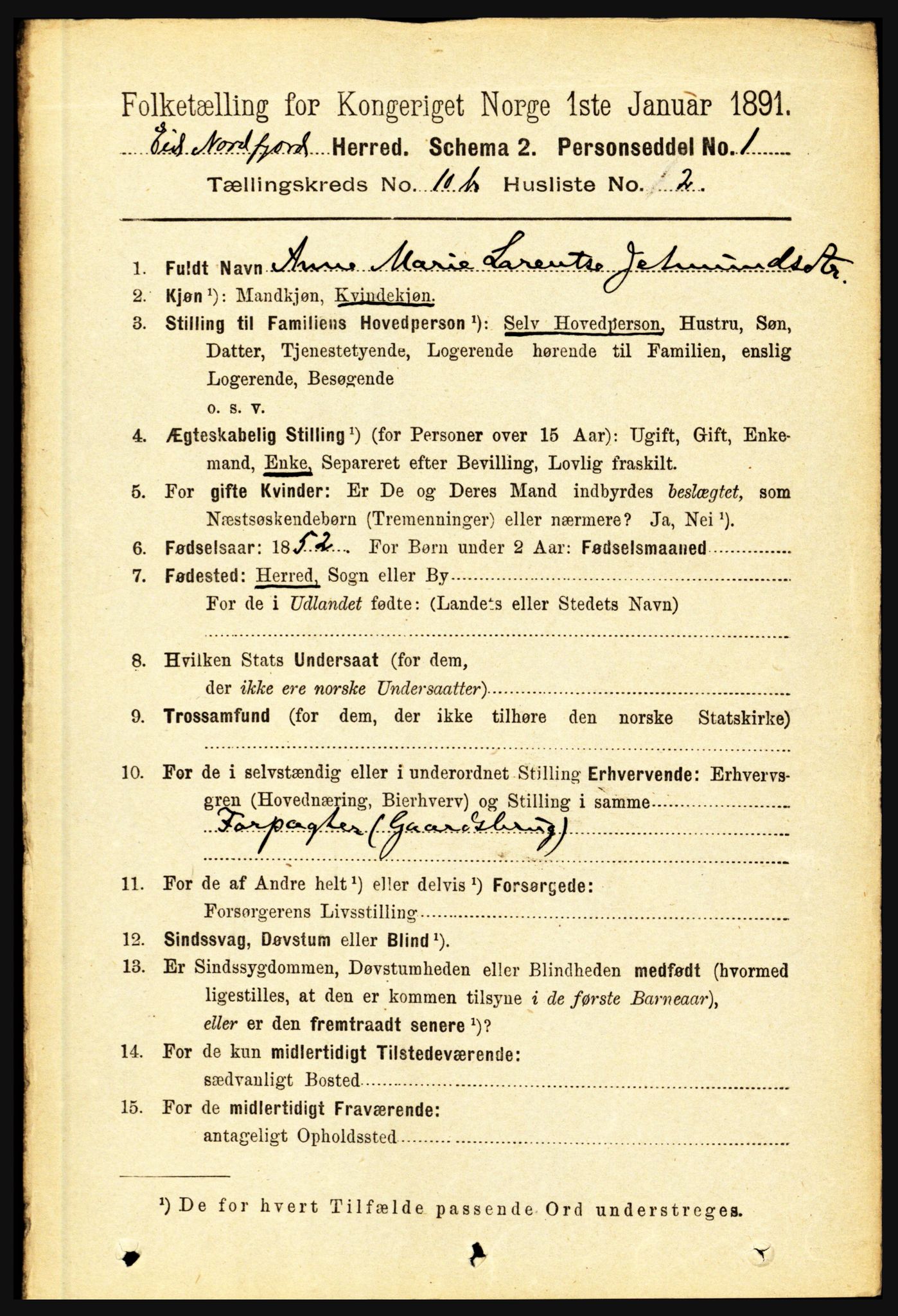 RA, 1891 census for 1443 Eid, 1891, p. 3347