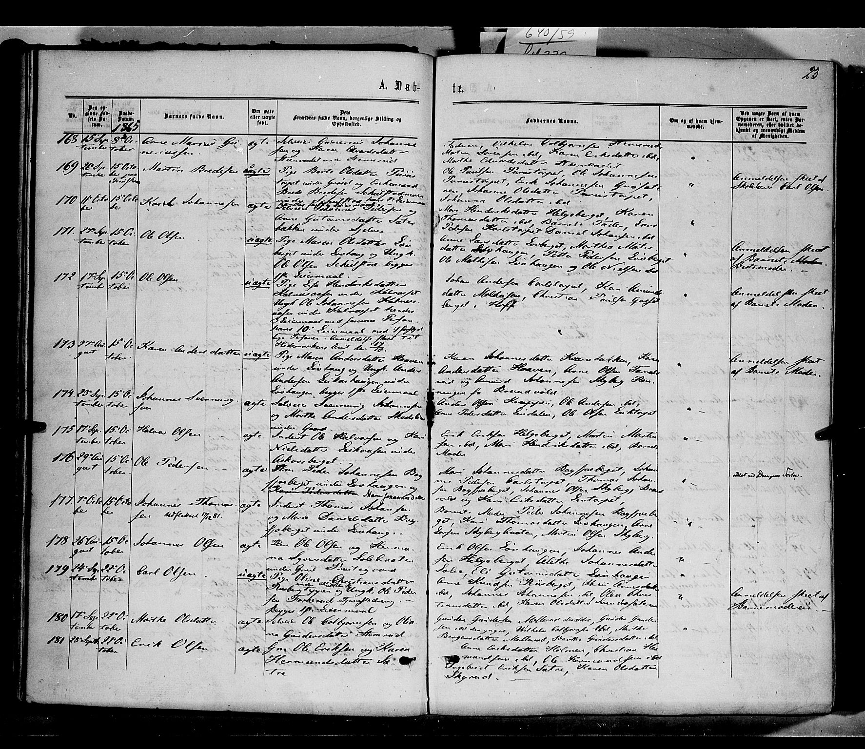 Grue prestekontor, AV/SAH-PREST-036/H/Ha/Haa/L0010: Parish register (official) no. 10, 1864-1873, p. 23