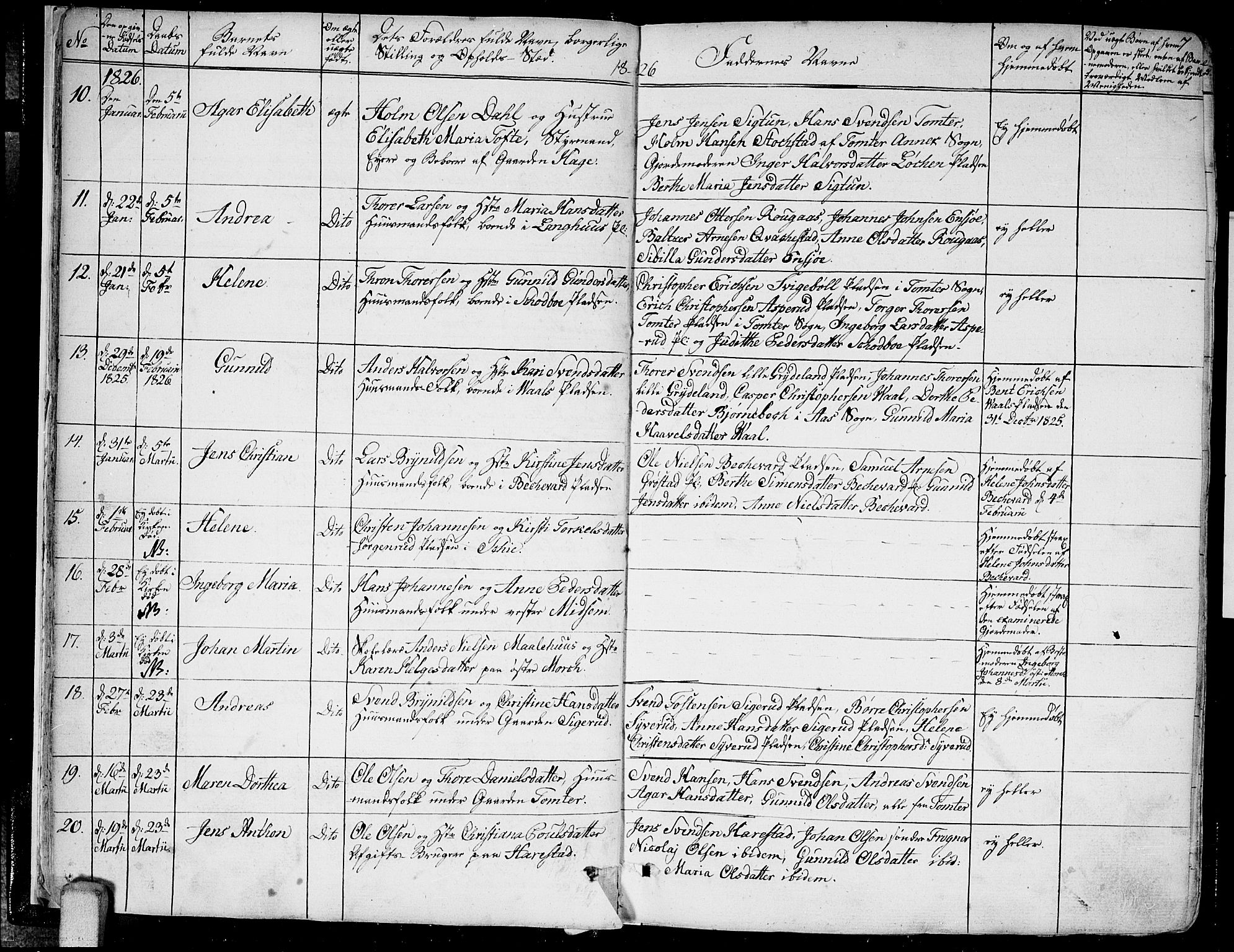 Kråkstad prestekontor Kirkebøker, AV/SAO-A-10125a/F/Fa/L0004: Parish register (official) no. I 4, 1825-1837, p. 7