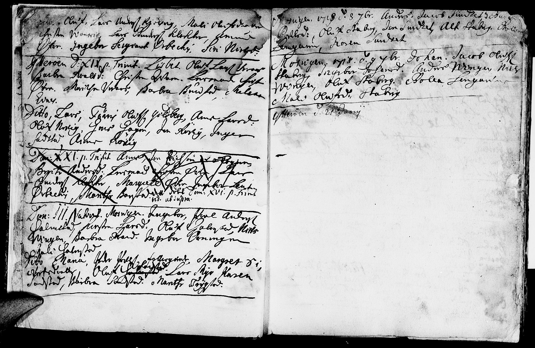 Ministerialprotokoller, klokkerbøker og fødselsregistre - Nord-Trøndelag, SAT/A-1458/722/L0215: Parish register (official) no. 722A02, 1718-1755, p. 3
