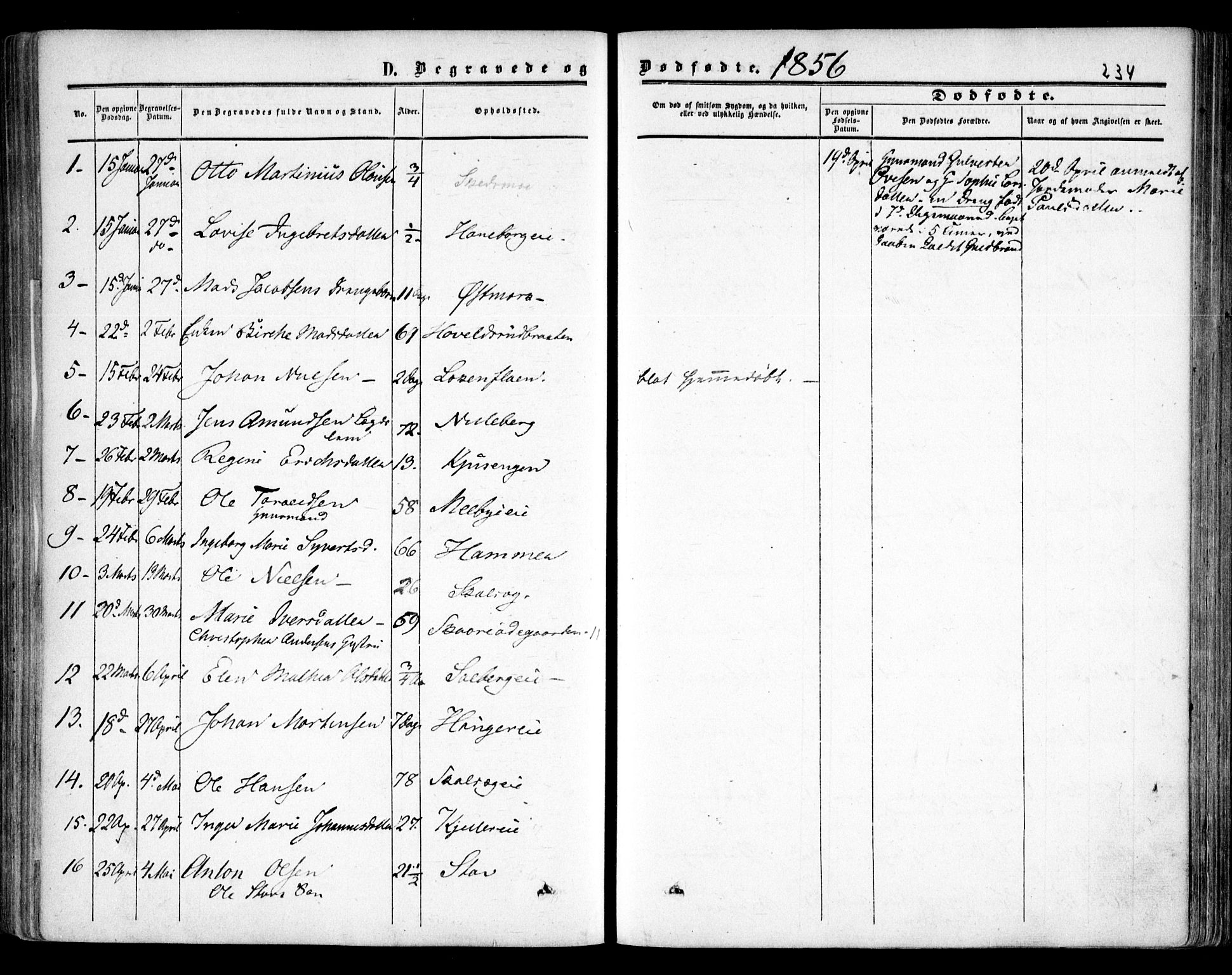 Skedsmo prestekontor Kirkebøker, AV/SAO-A-10033a/F/Fa/L0010: Parish register (official) no. I 10, 1854-1865, p. 234