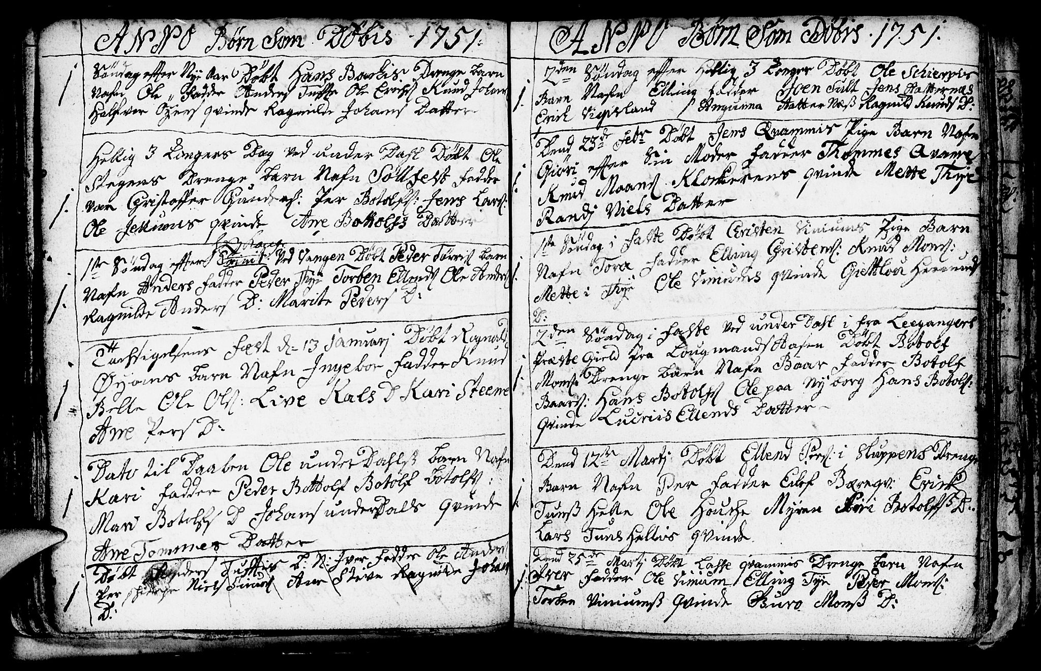 Aurland sokneprestembete, SAB/A-99937/H/Ha/Haa/L0003: Parish register (official) no. A 3, 1735-1761, p. 60