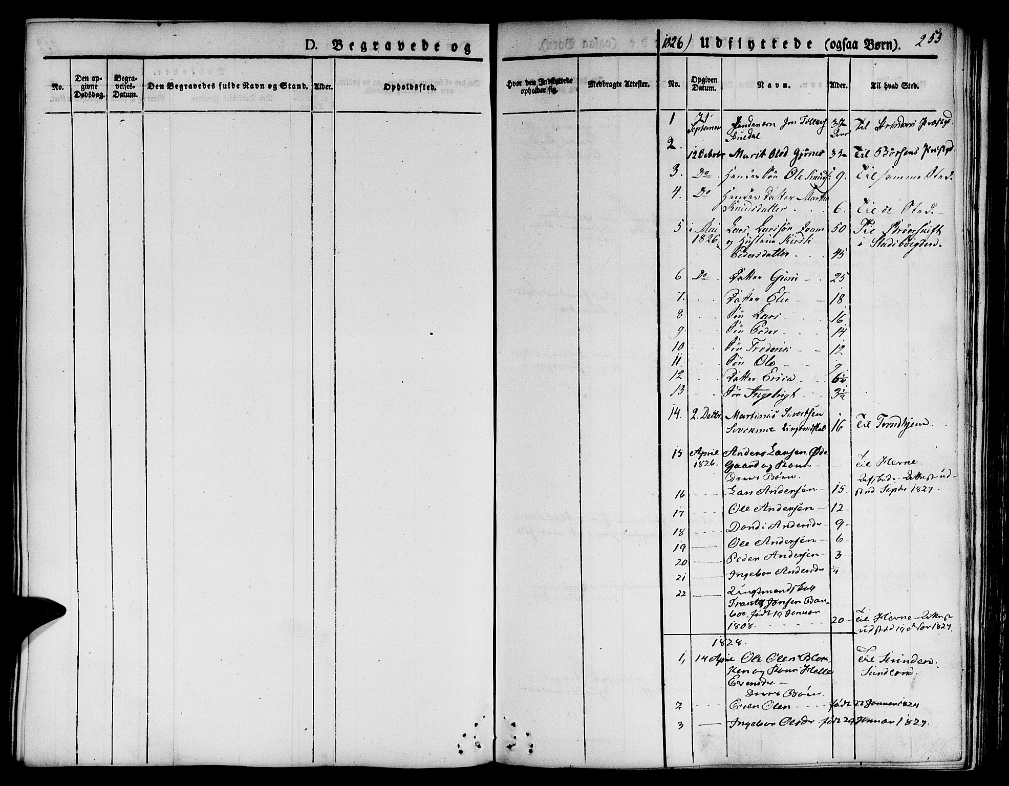 Ministerialprotokoller, klokkerbøker og fødselsregistre - Sør-Trøndelag, SAT/A-1456/668/L0804: Parish register (official) no. 668A04, 1826-1839, p. 253