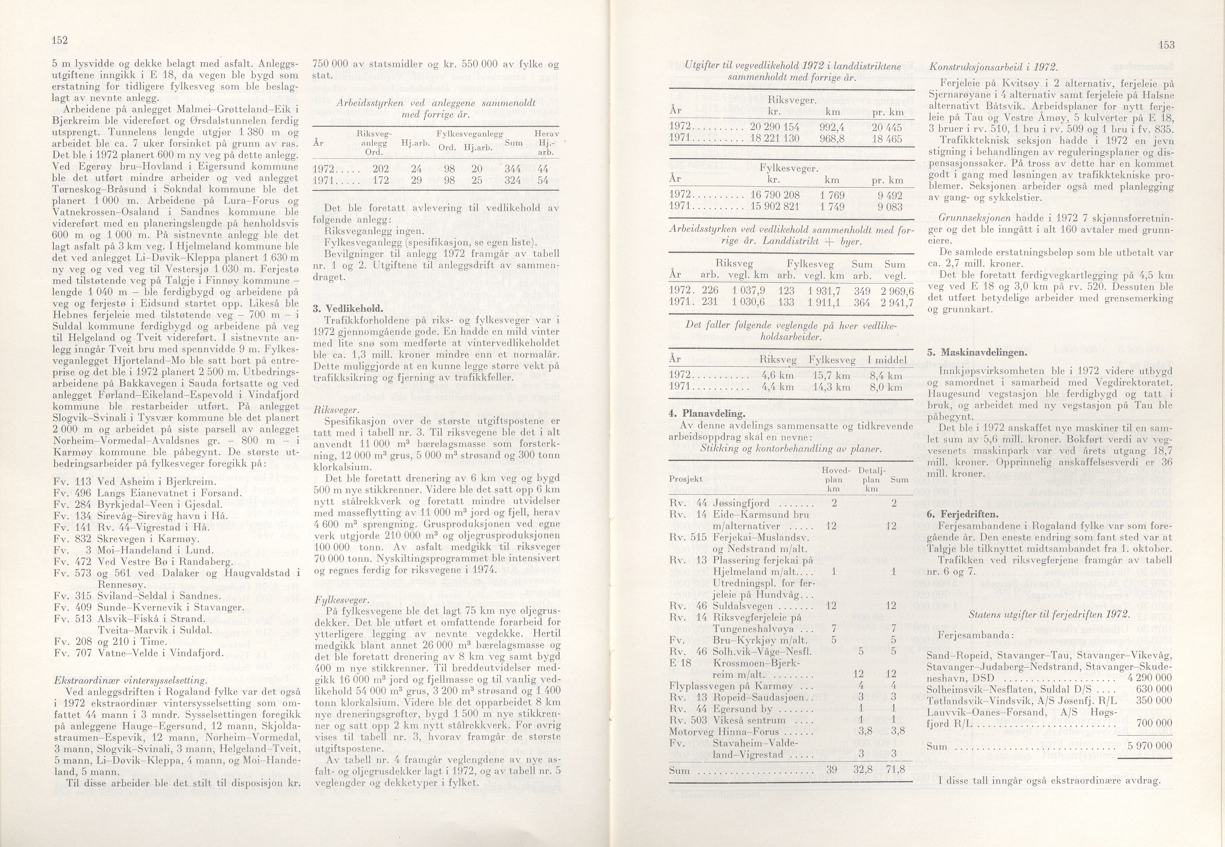 Rogaland fylkeskommune - Fylkesrådmannen , IKAR/A-900/A/Aa/Aaa/L0093: Møtebok , 1973, p. 152-153