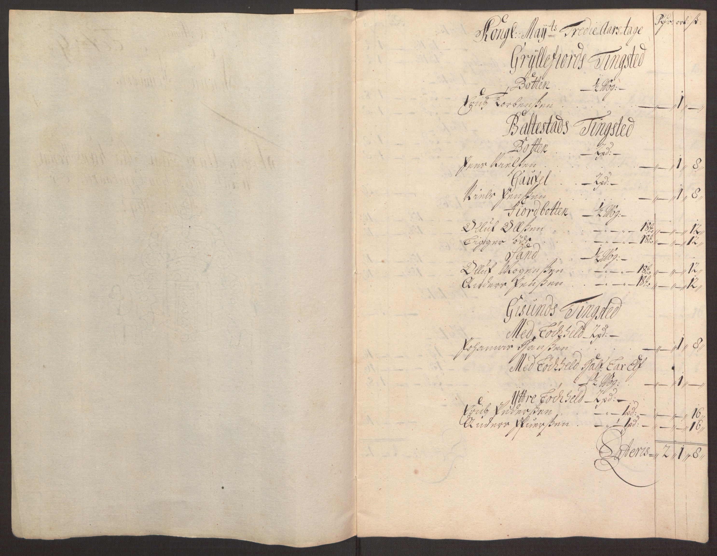 Rentekammeret inntil 1814, Reviderte regnskaper, Fogderegnskap, RA/EA-4092/R68/L4753: Fogderegnskap Senja og Troms, 1694-1696, p. 90