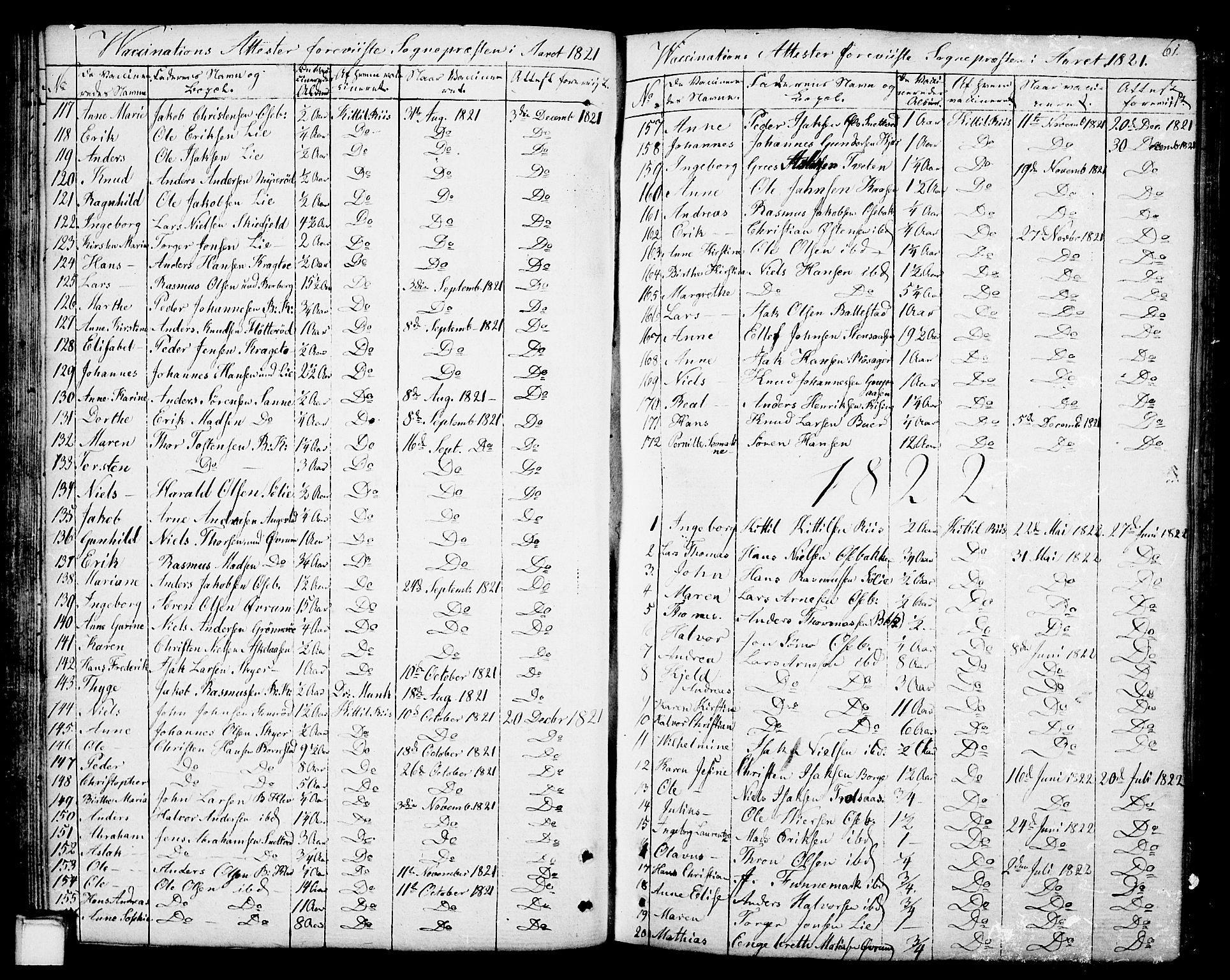 Gjerpen kirkebøker, SAKO/A-265/F/Fa/L0003: Parish register (official) no. I 3, 1796-1814, p. 61