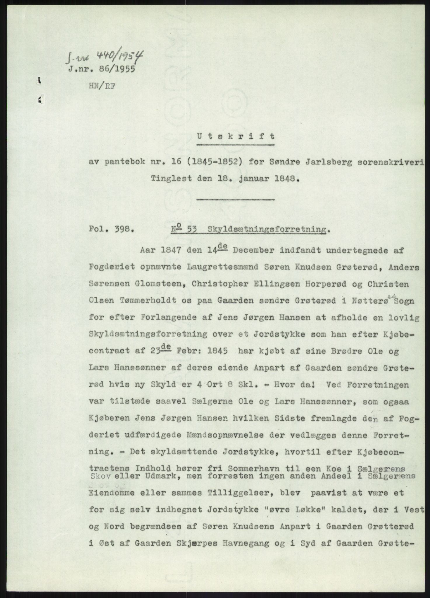 Statsarkivet i Kongsberg, SAKO/A-0001, 1954-1955, p. 364