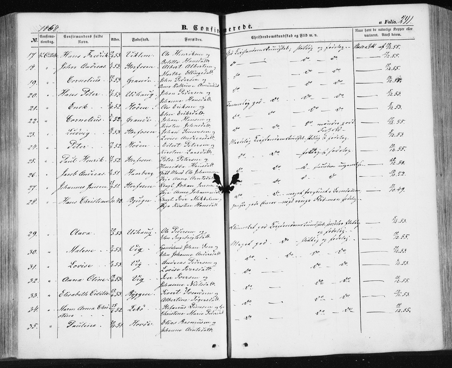 Ministerialprotokoller, klokkerbøker og fødselsregistre - Sør-Trøndelag, SAT/A-1456/659/L0737: Parish register (official) no. 659A07, 1857-1875, p. 241