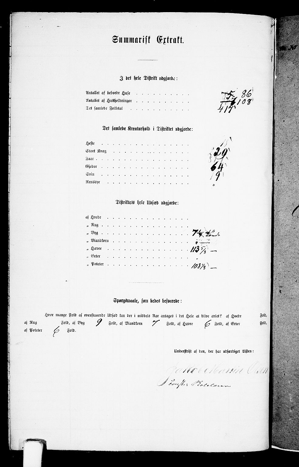 RA, 1865 census for Jelsa, 1865, p. 62