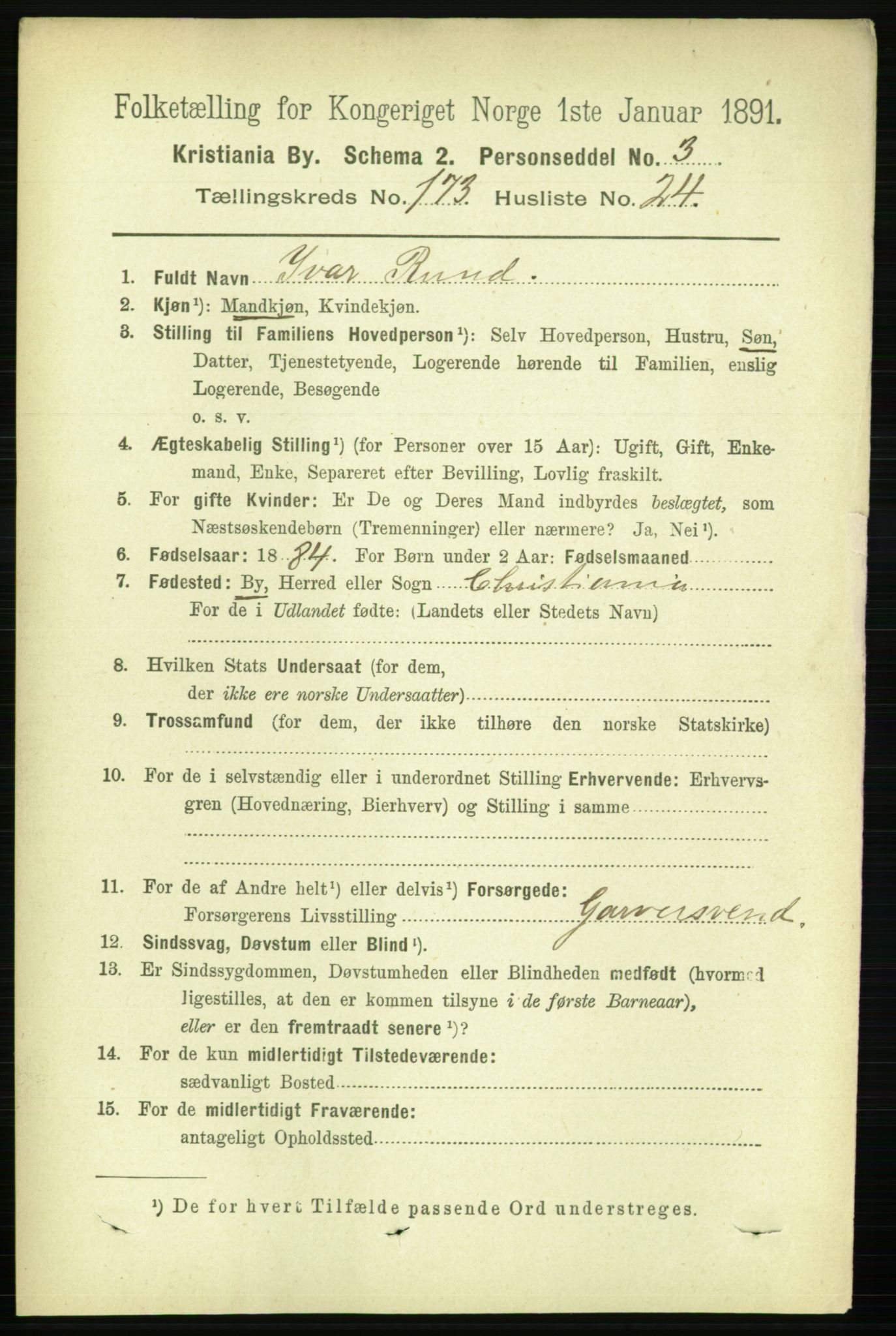 RA, 1891 census for 0301 Kristiania, 1891, p. 103829