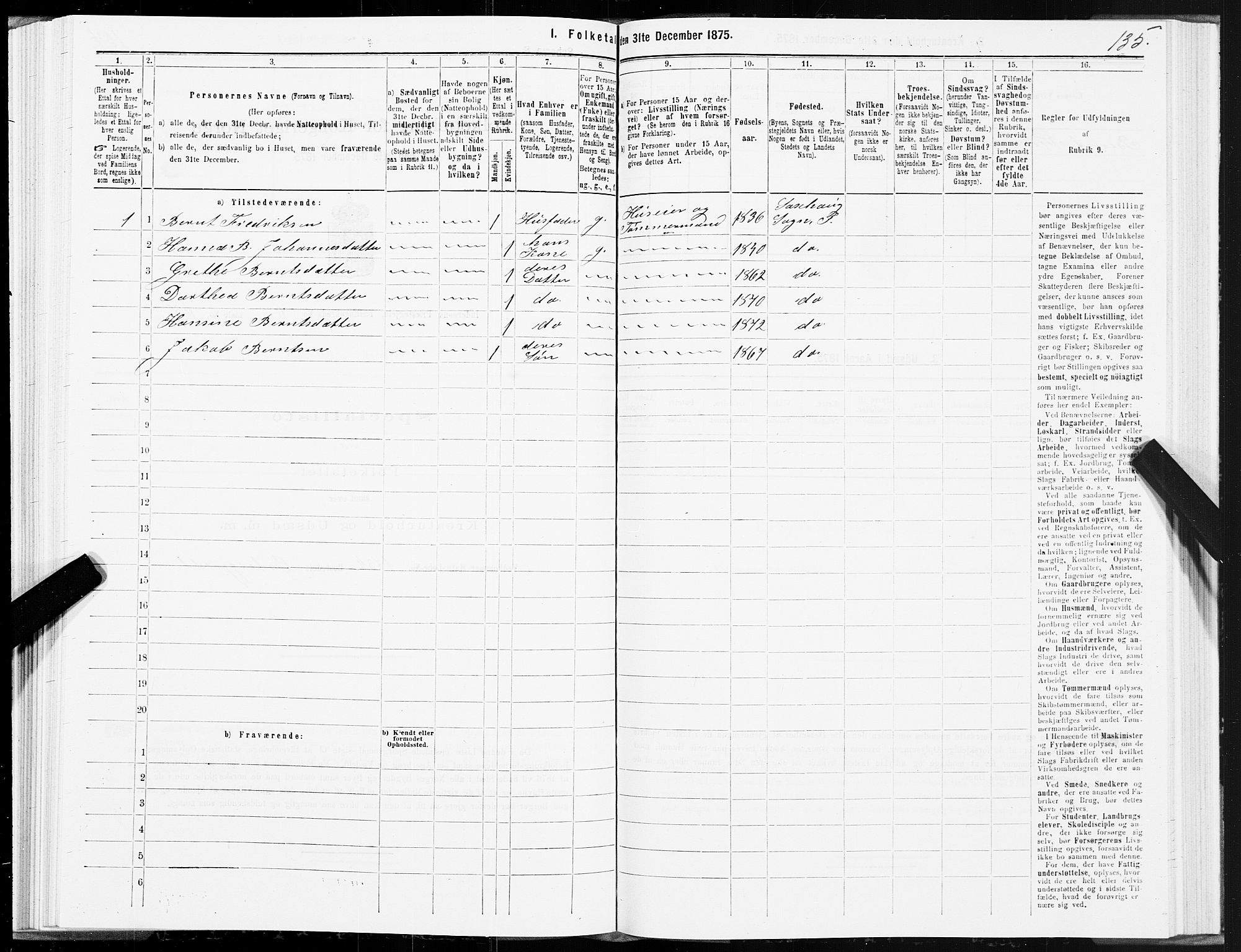 SAT, 1875 census for 1729P Inderøy, 1875, p. 4135