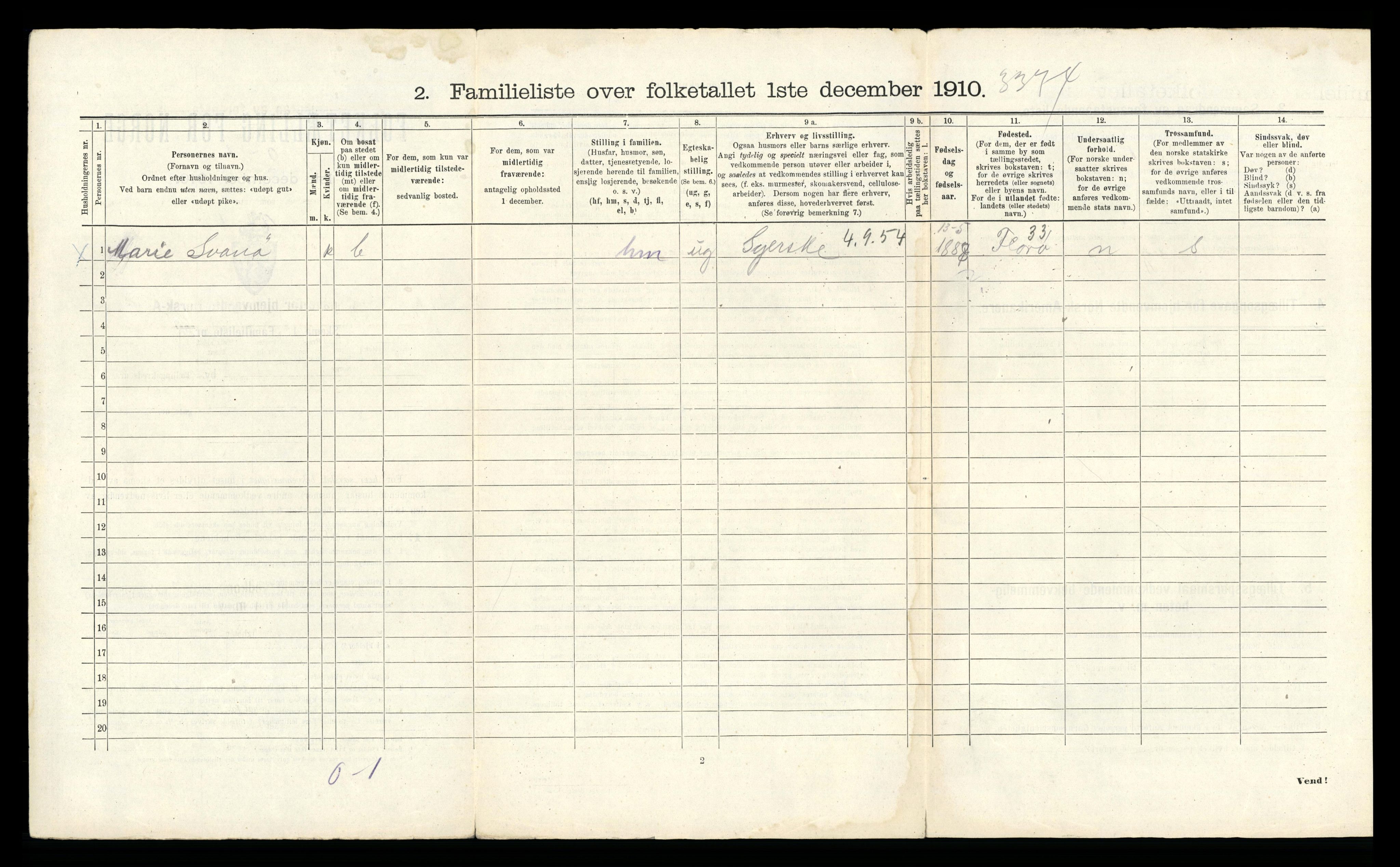 RA, 1910 census for Bergen, 1910, p. 6768