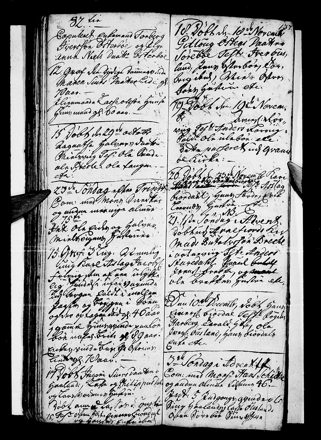 Vik sokneprestembete, SAB/A-81501: Parish register (official) no. A 1 /3, 1727-1740, p. 137