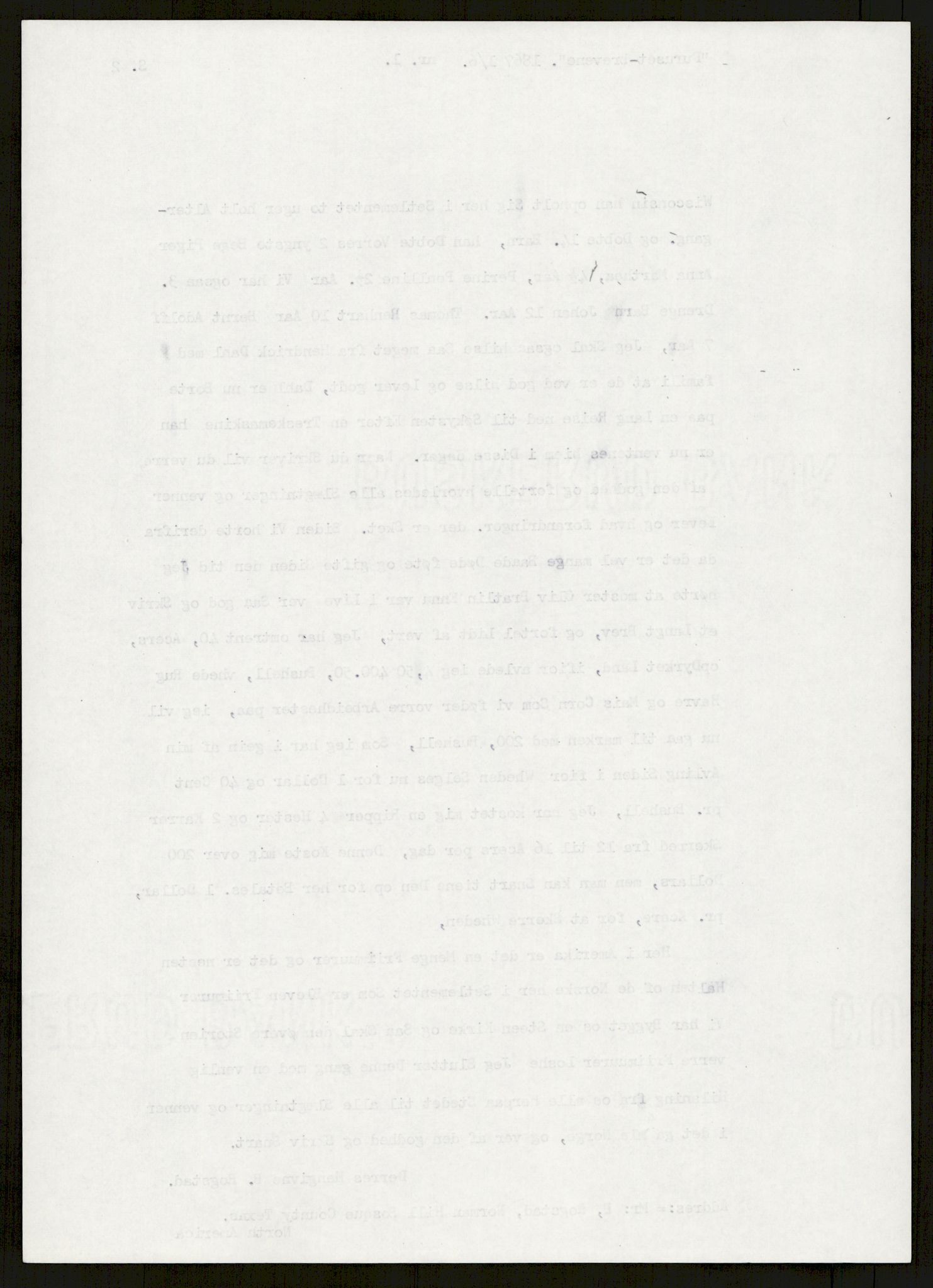 Samlinger til kildeutgivelse, Amerikabrevene, AV/RA-EA-4057/F/L0007: Innlån fra Hedmark: Berg - Furusetbrevene, 1838-1914, p. 440