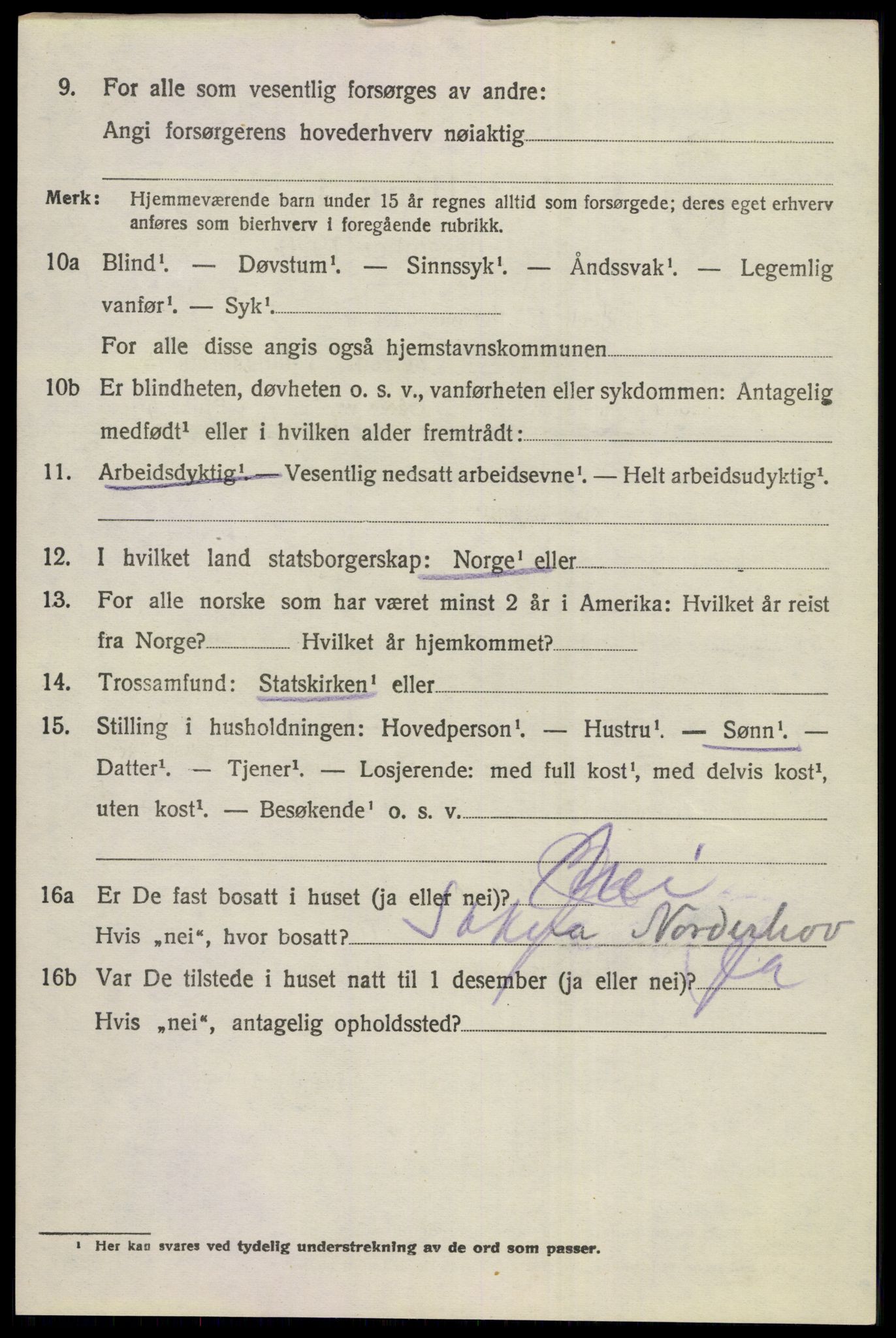 SAKO, 1920 census for Norderhov, 1920, p. 23155