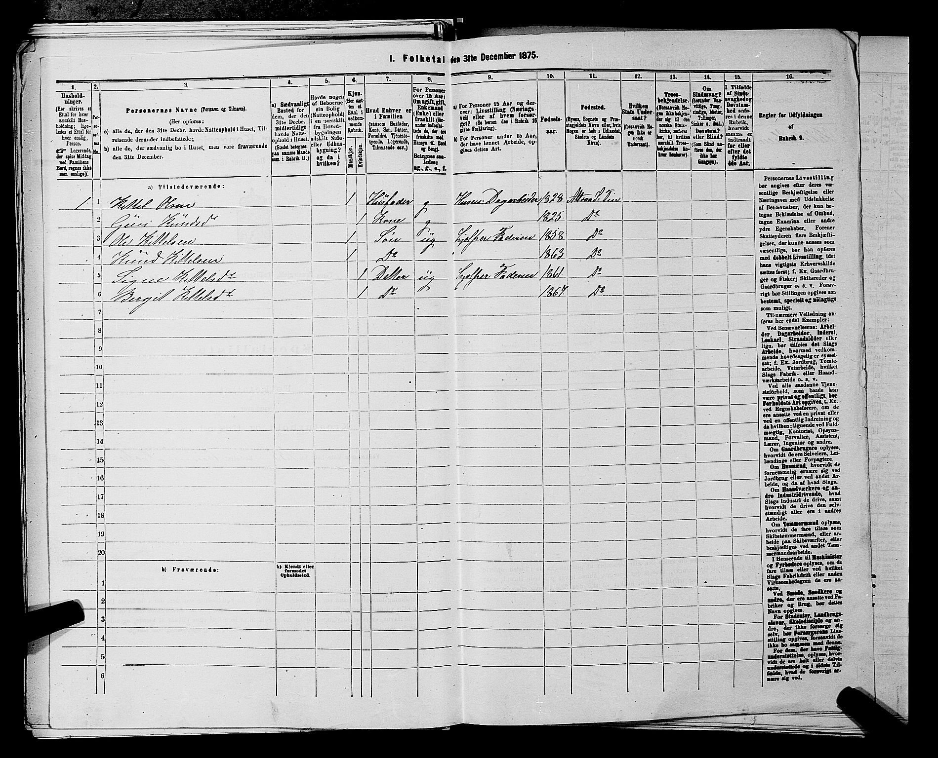 SAKO, 1875 census for 0826P Tinn, 1875, p. 334