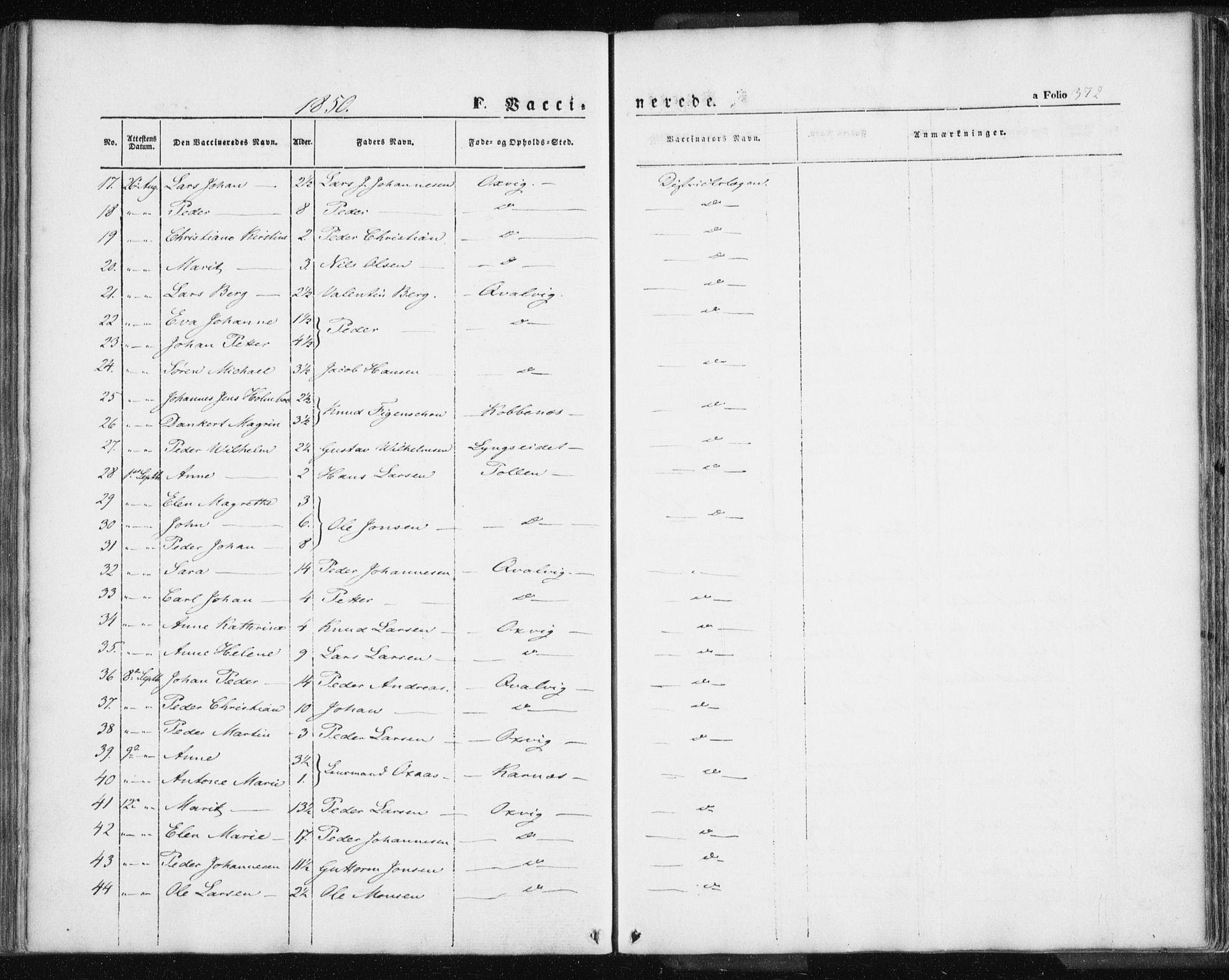 Lyngen sokneprestembete, AV/SATØ-S-1289/H/He/Hea/L0004kirke: Parish register (official) no. 4, 1839-1858, p. 372