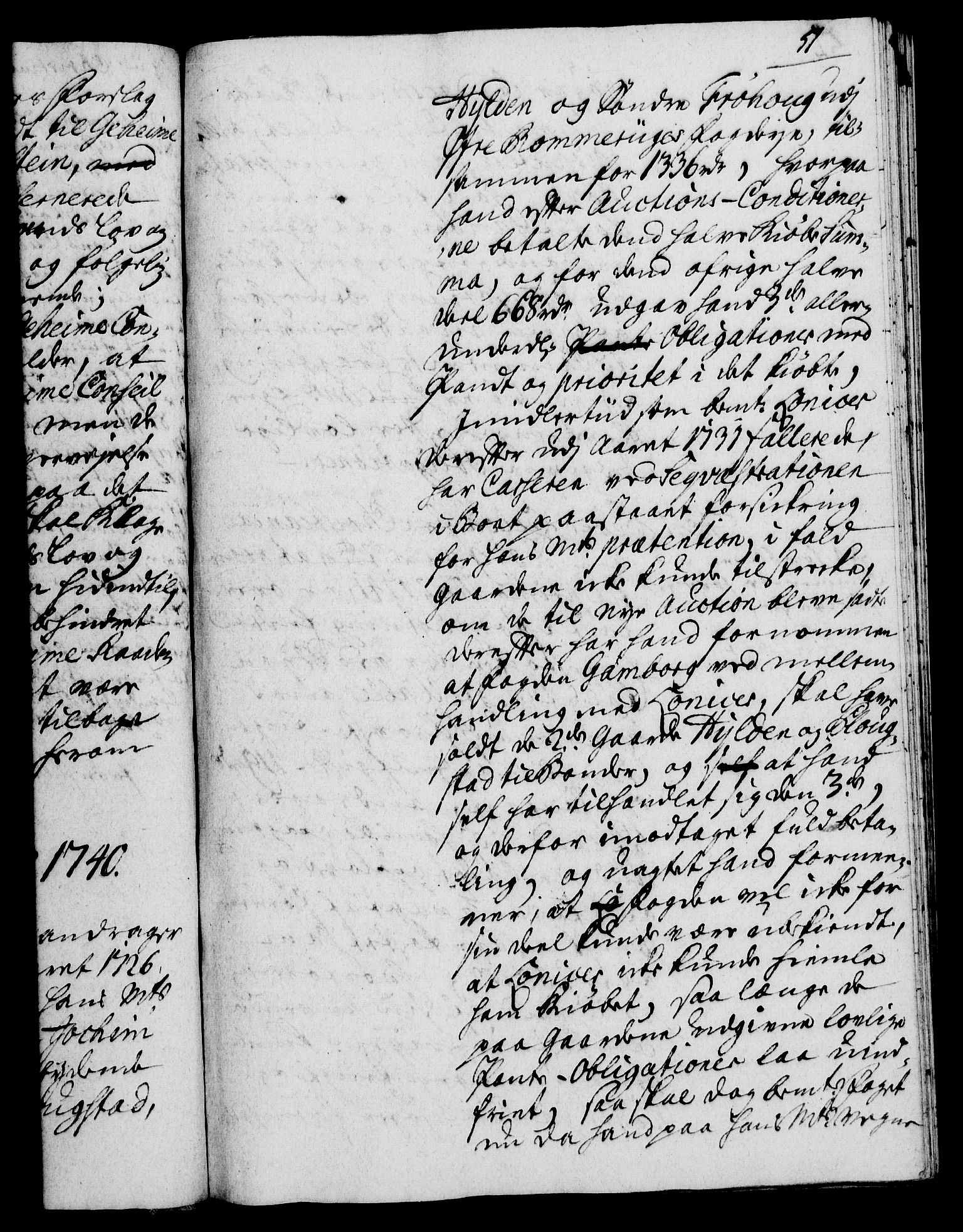Rentekammeret, Kammerkanselliet, AV/RA-EA-3111/G/Gh/Gha/L0022: Norsk ekstraktmemorialprotokoll (merket RK 53.67), 1739-1741, p. 51