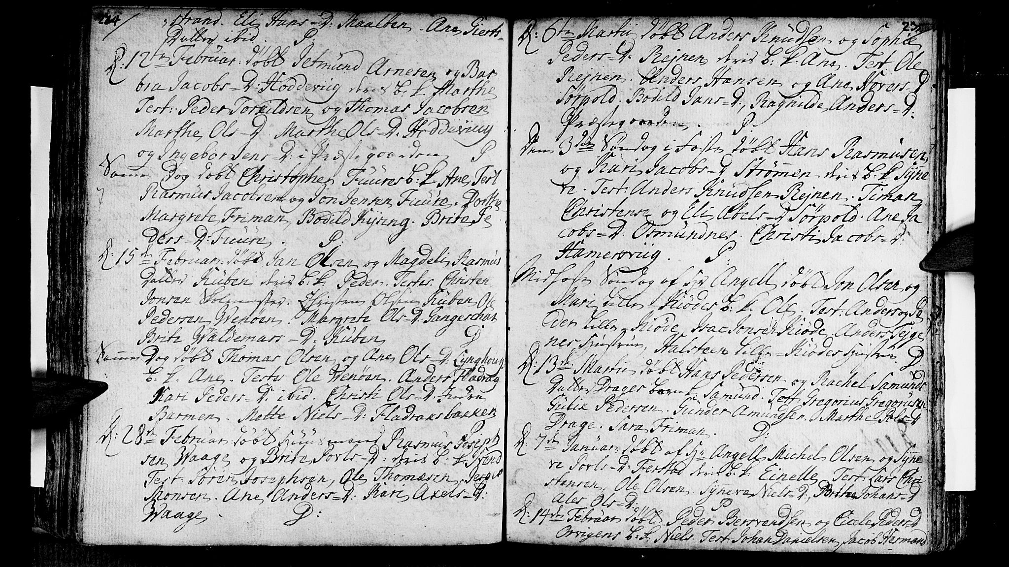 Selje sokneprestembete, AV/SAB-A-99938/H/Ha/Haa/Haaa: Parish register (official) no. A 4, 1743-1759, p. 234-235