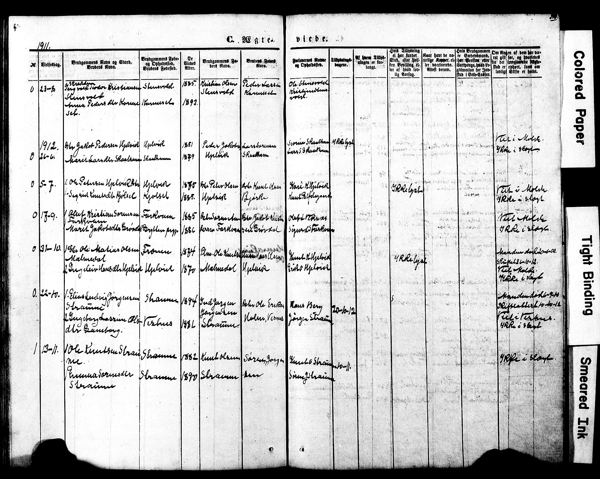 Ministerialprotokoller, klokkerbøker og fødselsregistre - Møre og Romsdal, SAT/A-1454/550/L0618: Parish register (copy) no. 550C01, 1870-1927, p. 203