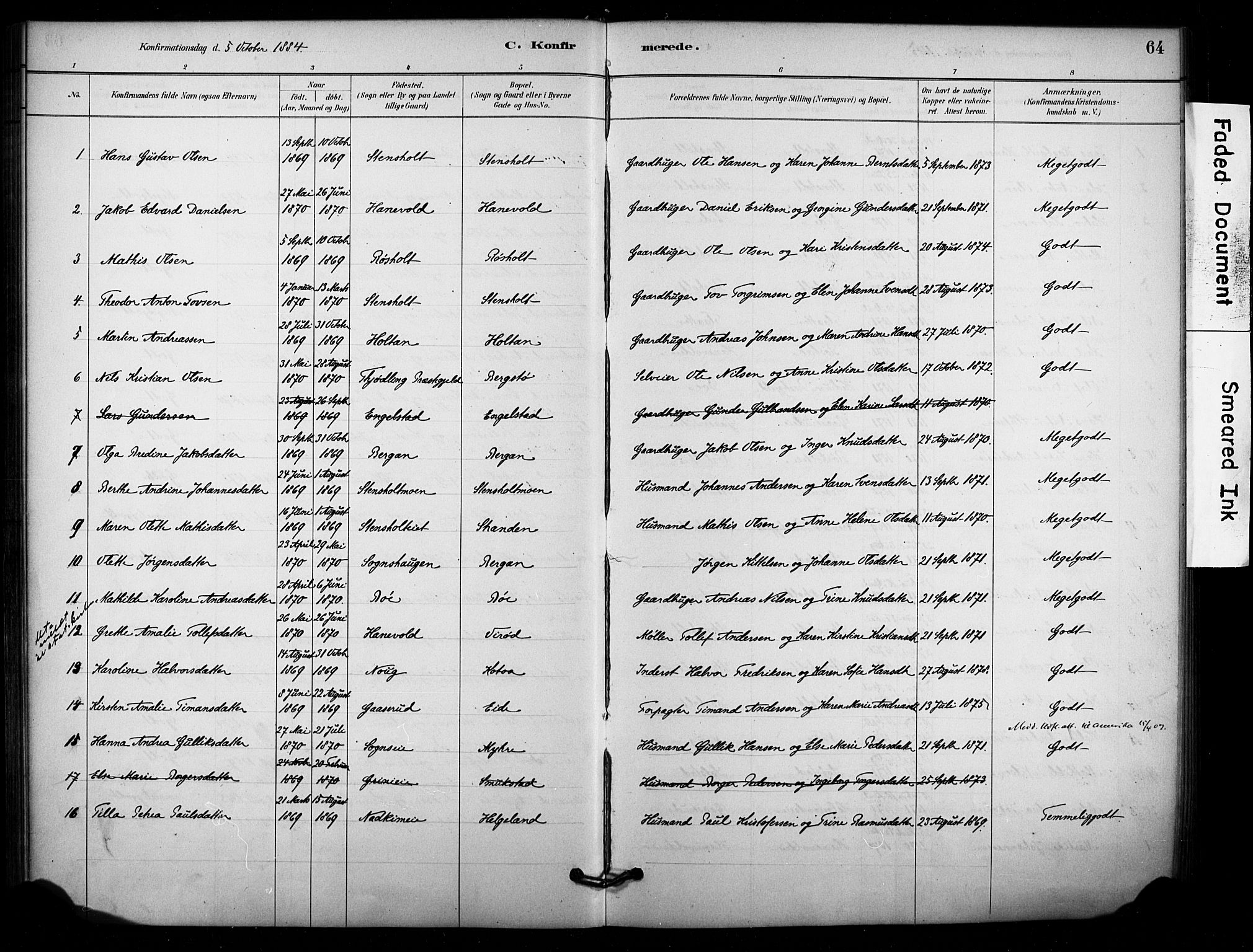 Lardal kirkebøker, SAKO/A-350/F/Fd/L0001: Parish register (official) no. IV 1, 1881-1907, p. 64