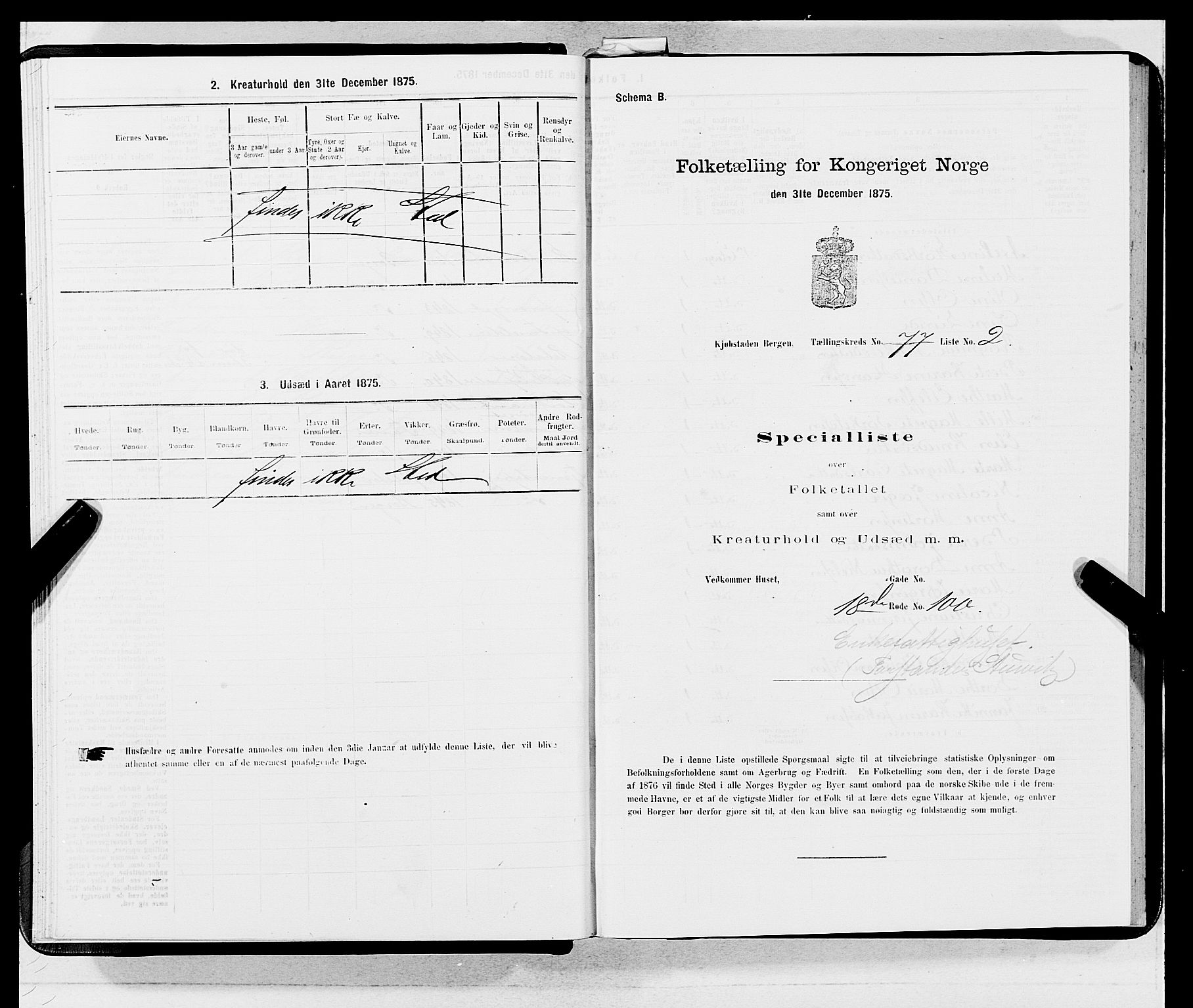 SAB, 1875 census for 1301 Bergen, 1875, p. 4125