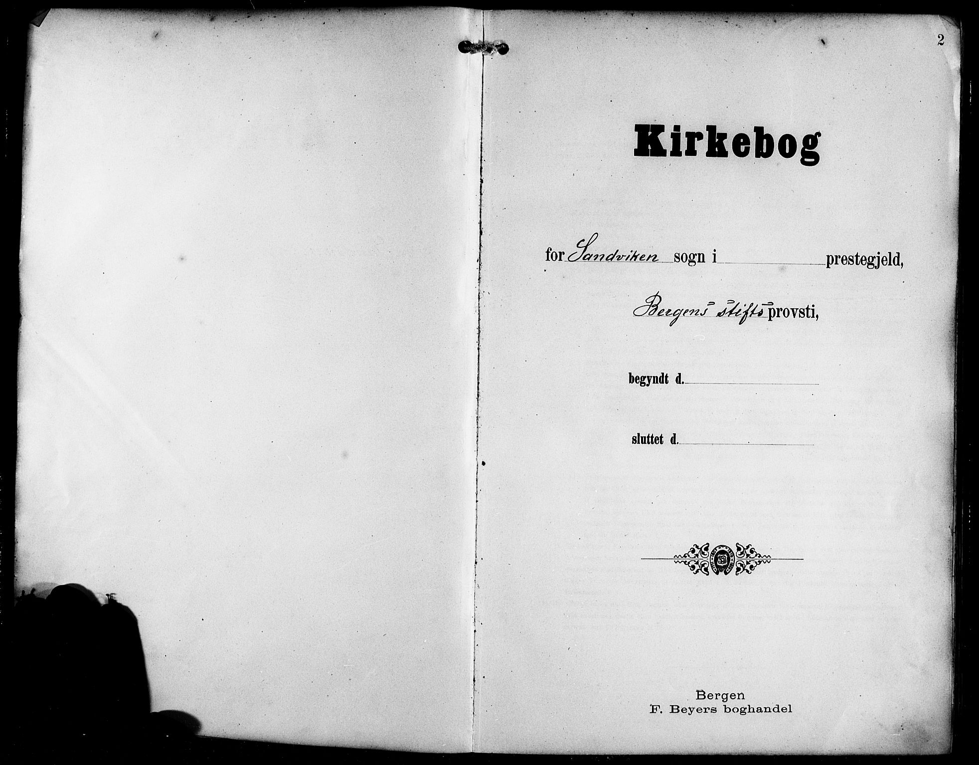 Sandviken Sokneprestembete, SAB/A-77601/H/Hb/L0009: Parish register (copy) no. C 1, 1898-1907, p. 2