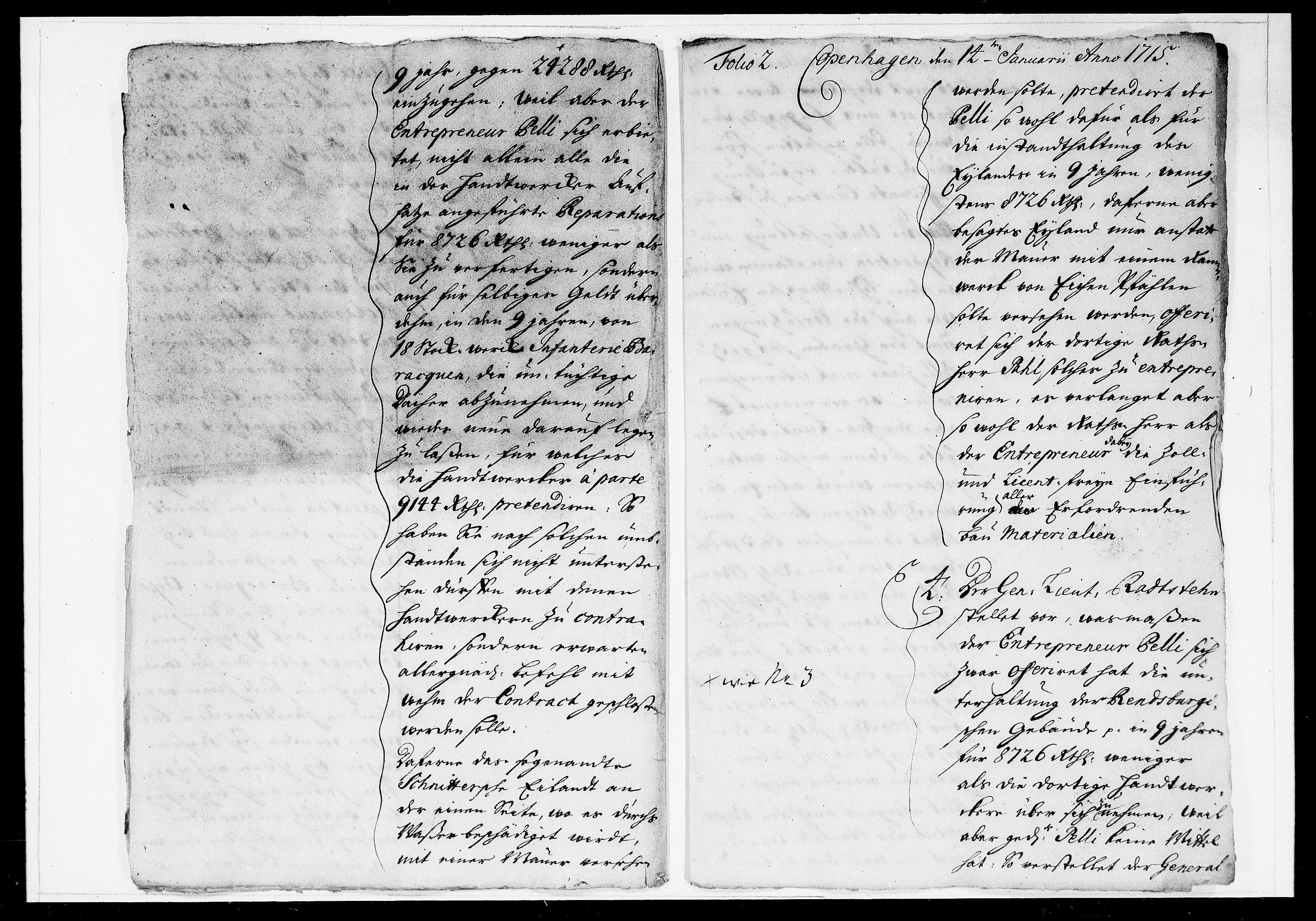 Krigskollegiet, Krigskancelliet, DRA/A-0006/-/1014-1024: Refererede sager, 1715, p. 26