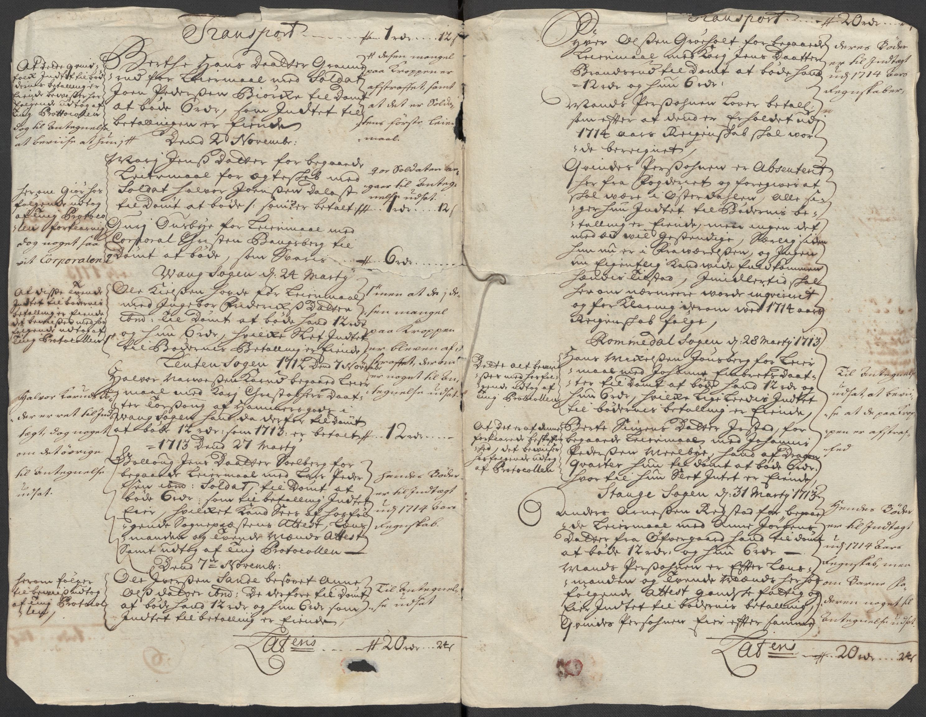 Rentekammeret inntil 1814, Reviderte regnskaper, Fogderegnskap, RA/EA-4092/R16/L1050: Fogderegnskap Hedmark, 1713, p. 16
