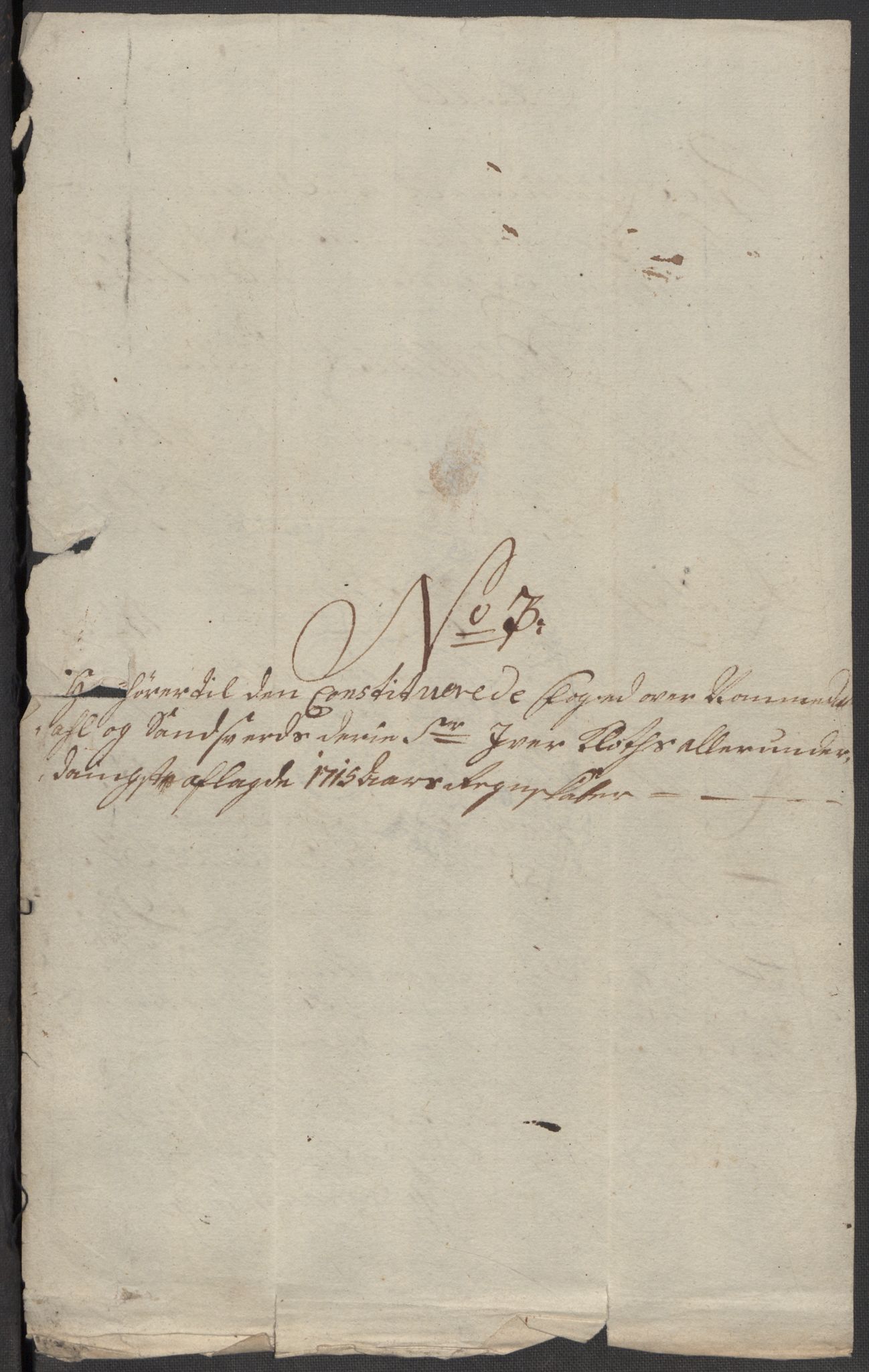 Rentekammeret inntil 1814, Reviderte regnskaper, Fogderegnskap, AV/RA-EA-4092/R24/L1591: Fogderegnskap Numedal og Sandsvær, 1715, p. 229