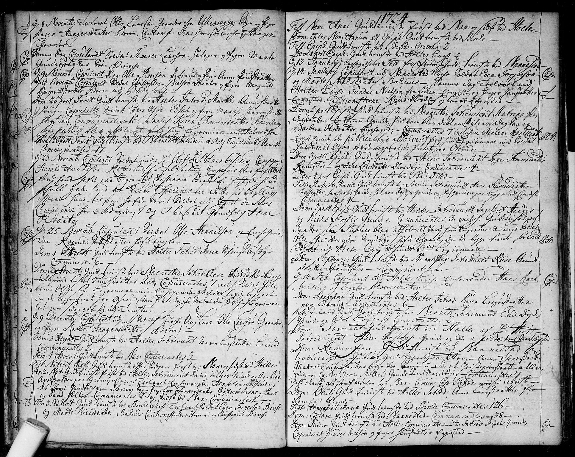 Nannestad prestekontor Kirkebøker, SAO/A-10414a/F/Fa/L0004: Parish register (official) no. I 4, 1716-1753