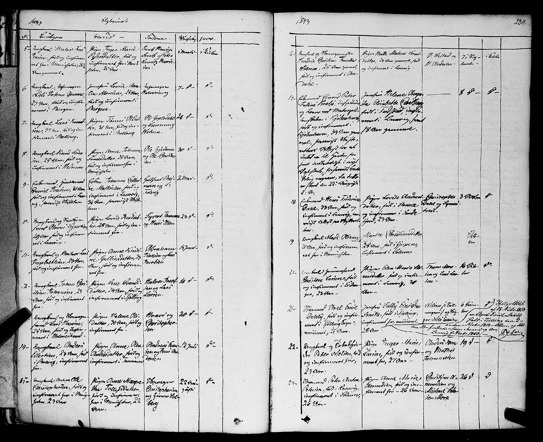 Larvik kirkebøker, SAKO/A-352/F/Fa/L0002: Parish register (official) no. I 2, 1825-1847, p. 230