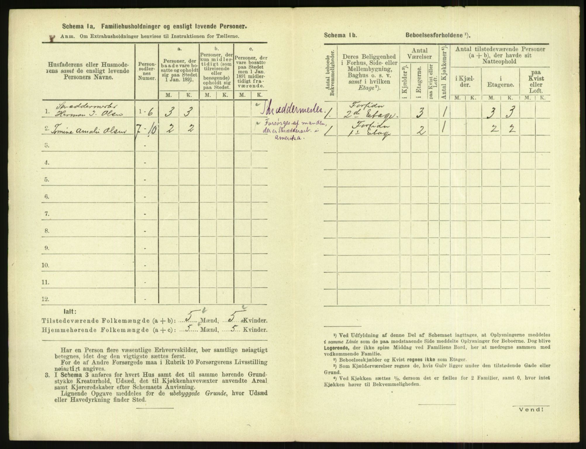 RA, 1891 census for 1004 Flekkefjord, 1891, p. 409