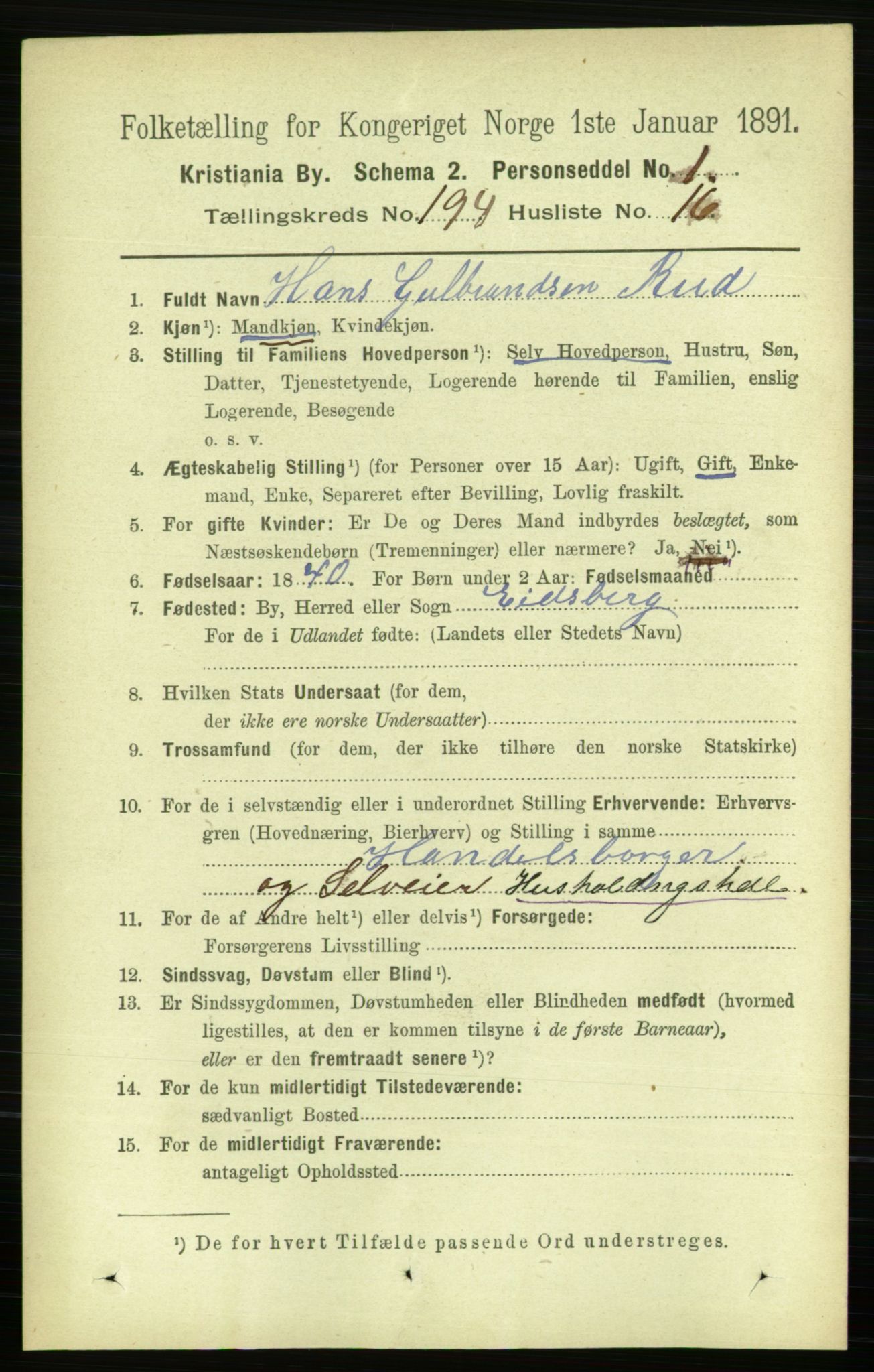 RA, 1891 census for 0301 Kristiania, 1891, p. 117096