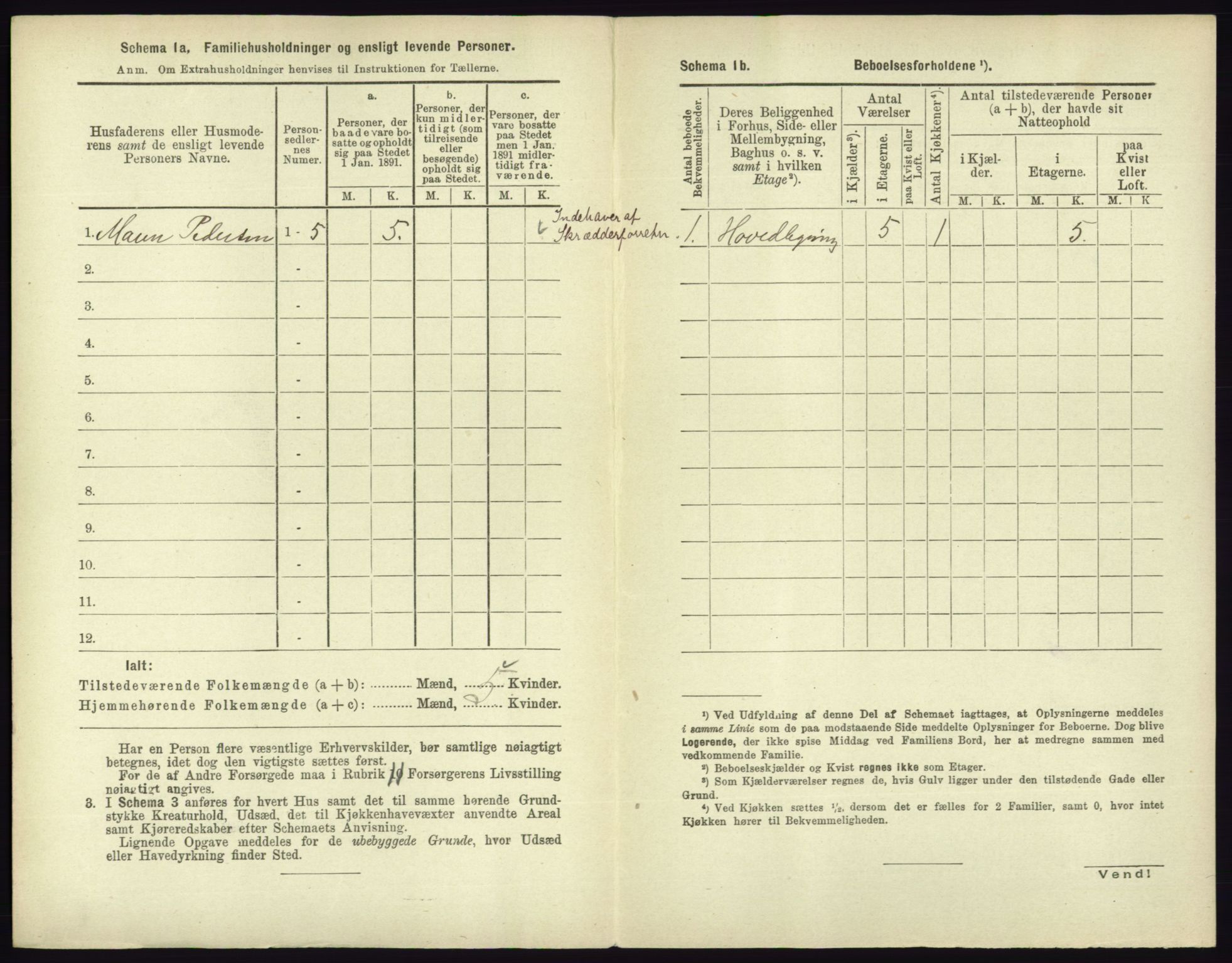 RA, 1891 census for 0703 Horten, 1891, p. 290