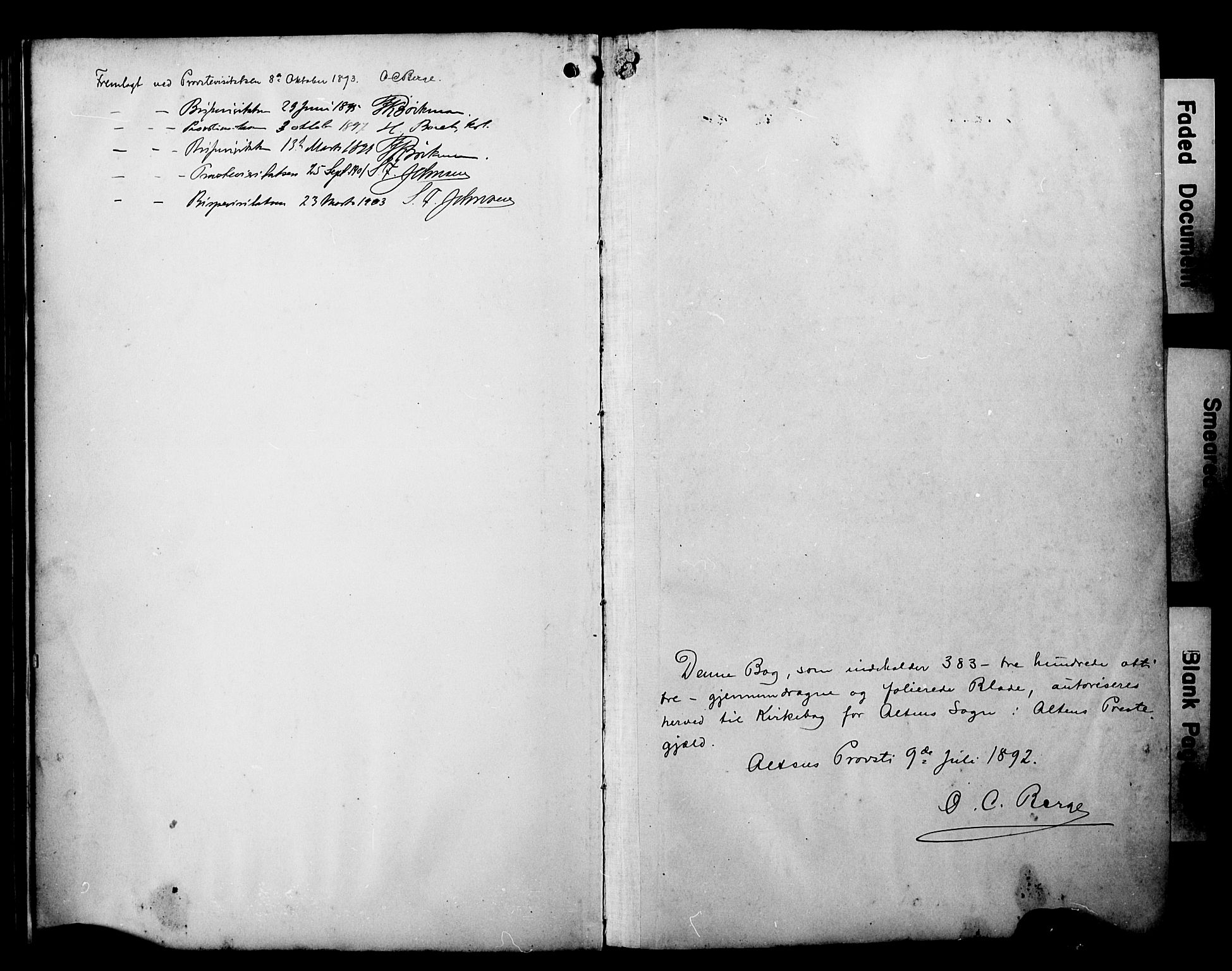 Alta sokneprestkontor, SATØ/S-1338/H/Ha/L0003.kirke: Parish register (official) no. 3, 1892-1904
