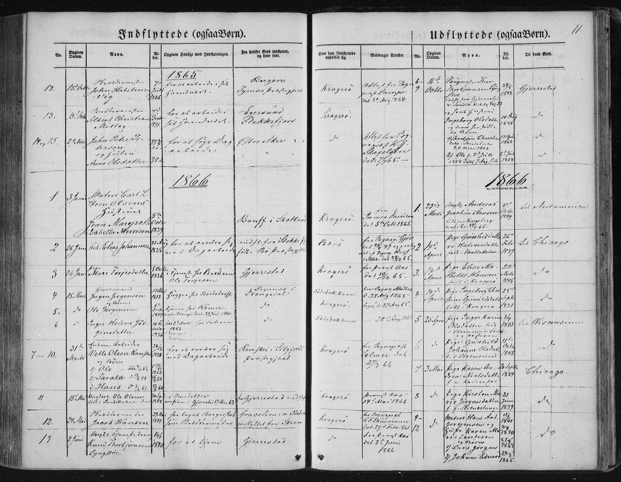 Kragerø kirkebøker, SAKO/A-278/F/Fa/L0006: Parish register (official) no. 6, 1847-1861, p. 11