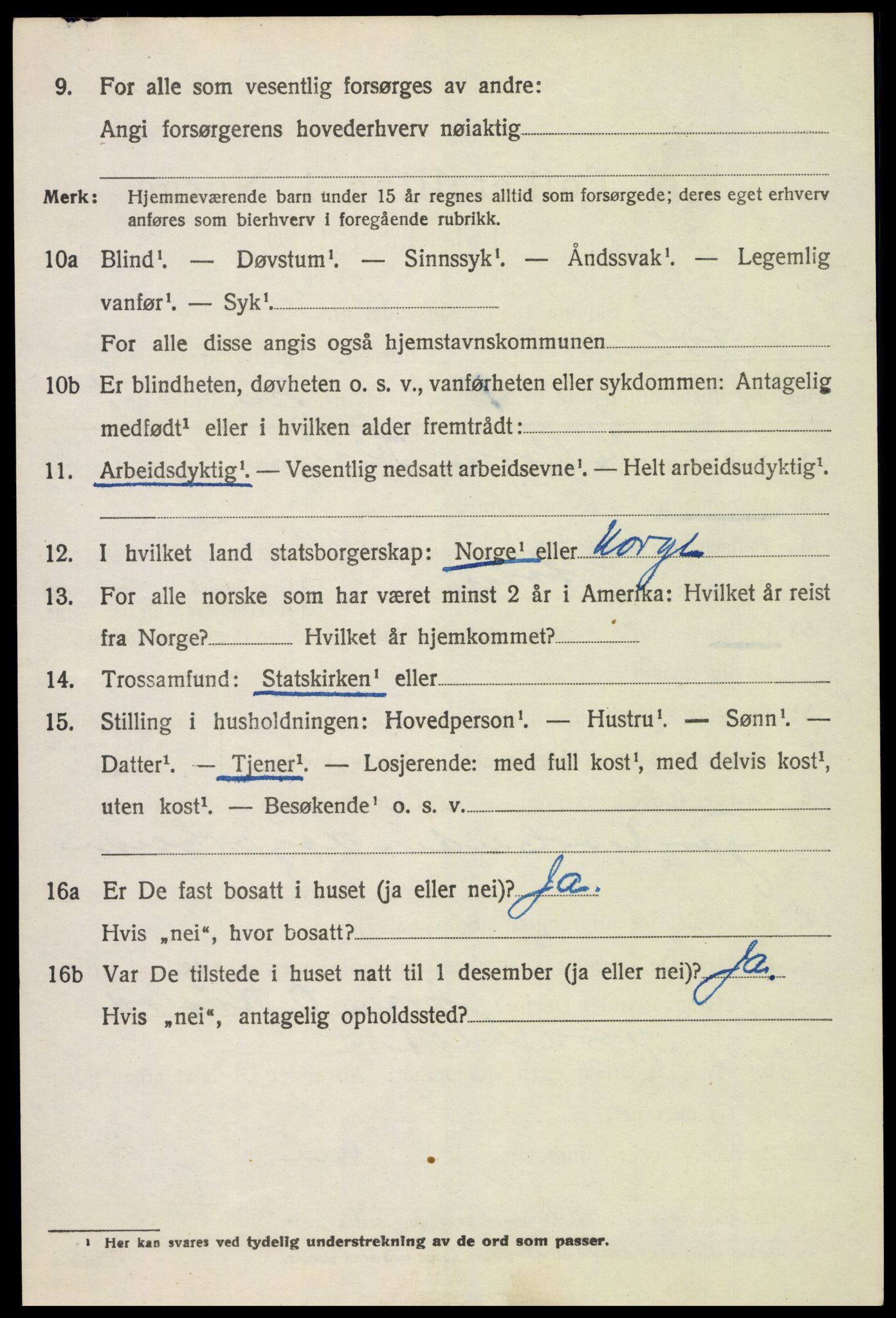 SAH, 1920 census for Løten, 1920, p. 4960