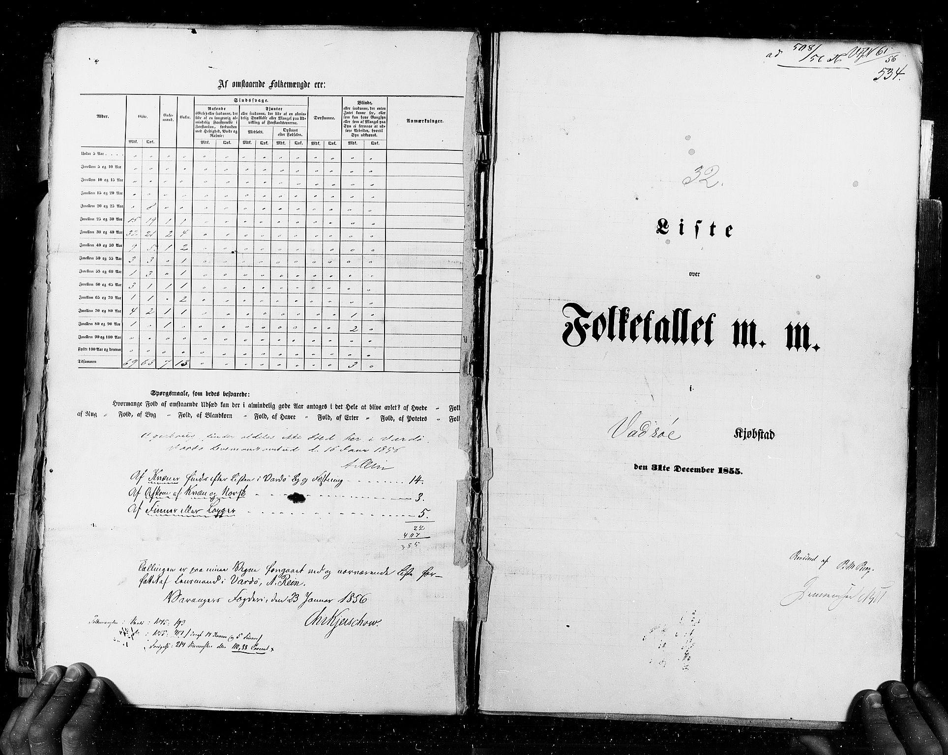 RA, Census 1855, vol. 8: Risør-Vadsø, 1855, p. 534